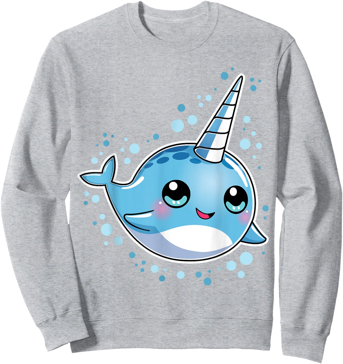 Narwhal Unicorn Of The Sea T shirt Girls Kids Women Gifts Sweatshirt - Sweatshirt | Ash