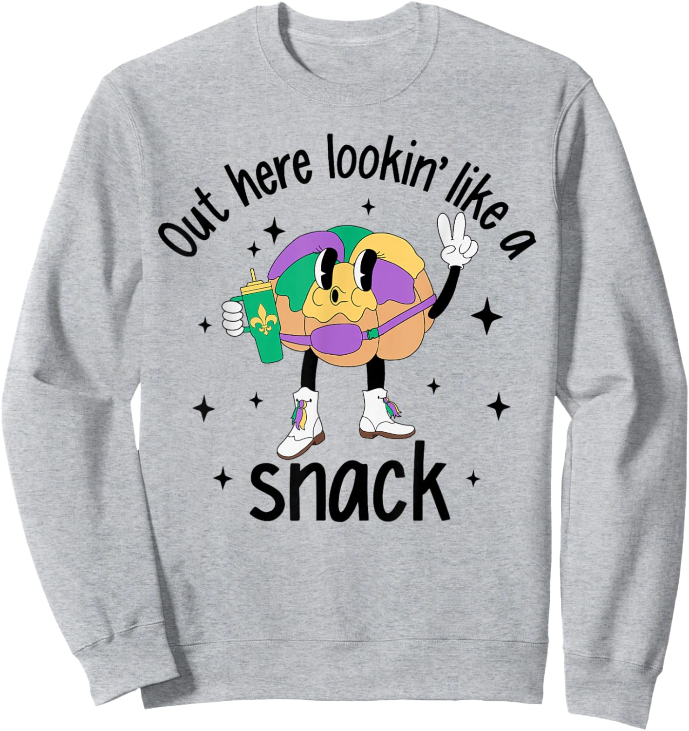 Mardi Gras Sweatshirt - Sweatshirt | Ash