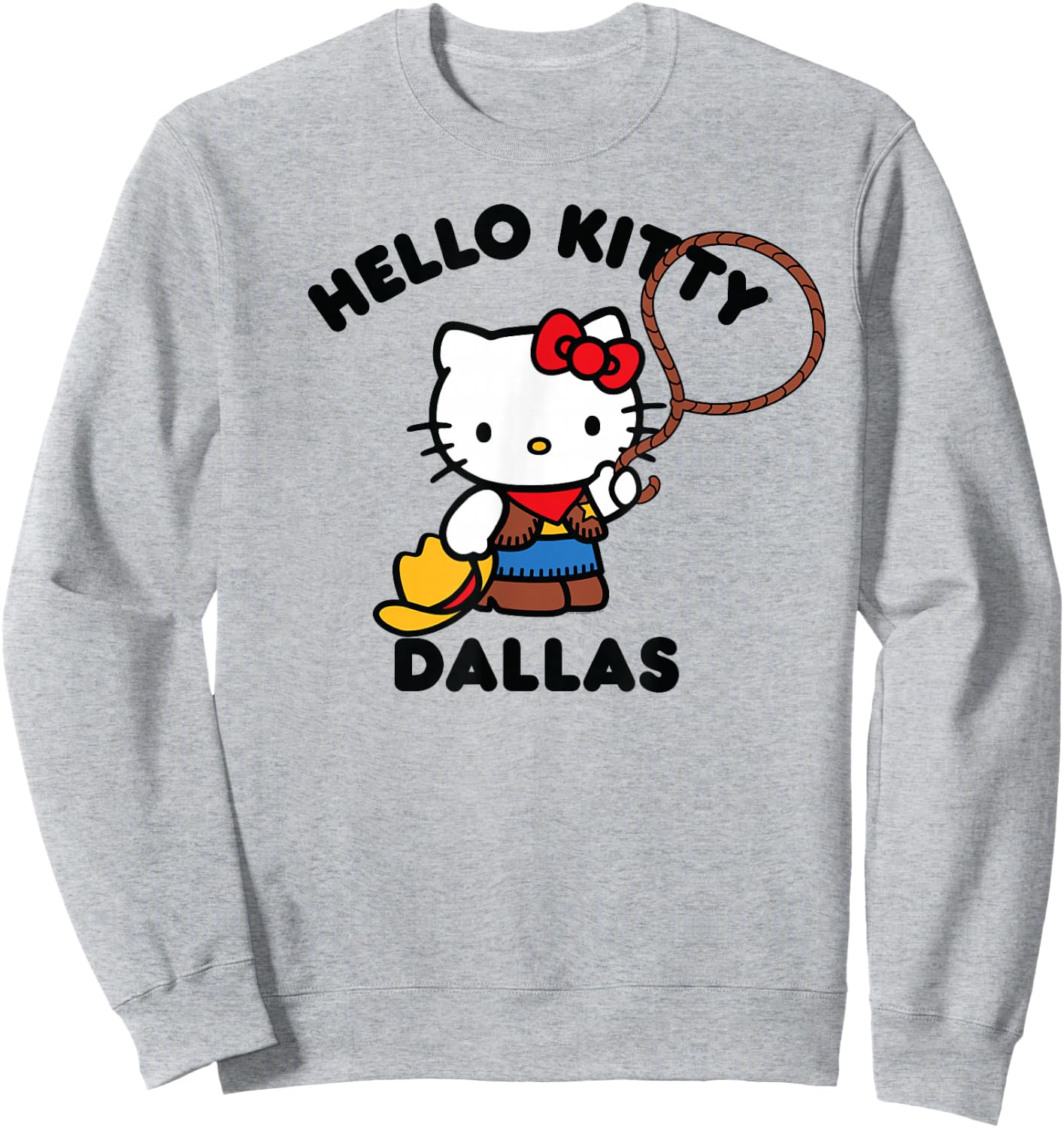 Hello Kitty Dallas Texas Sweatshirt - Sweatshirt | Ash