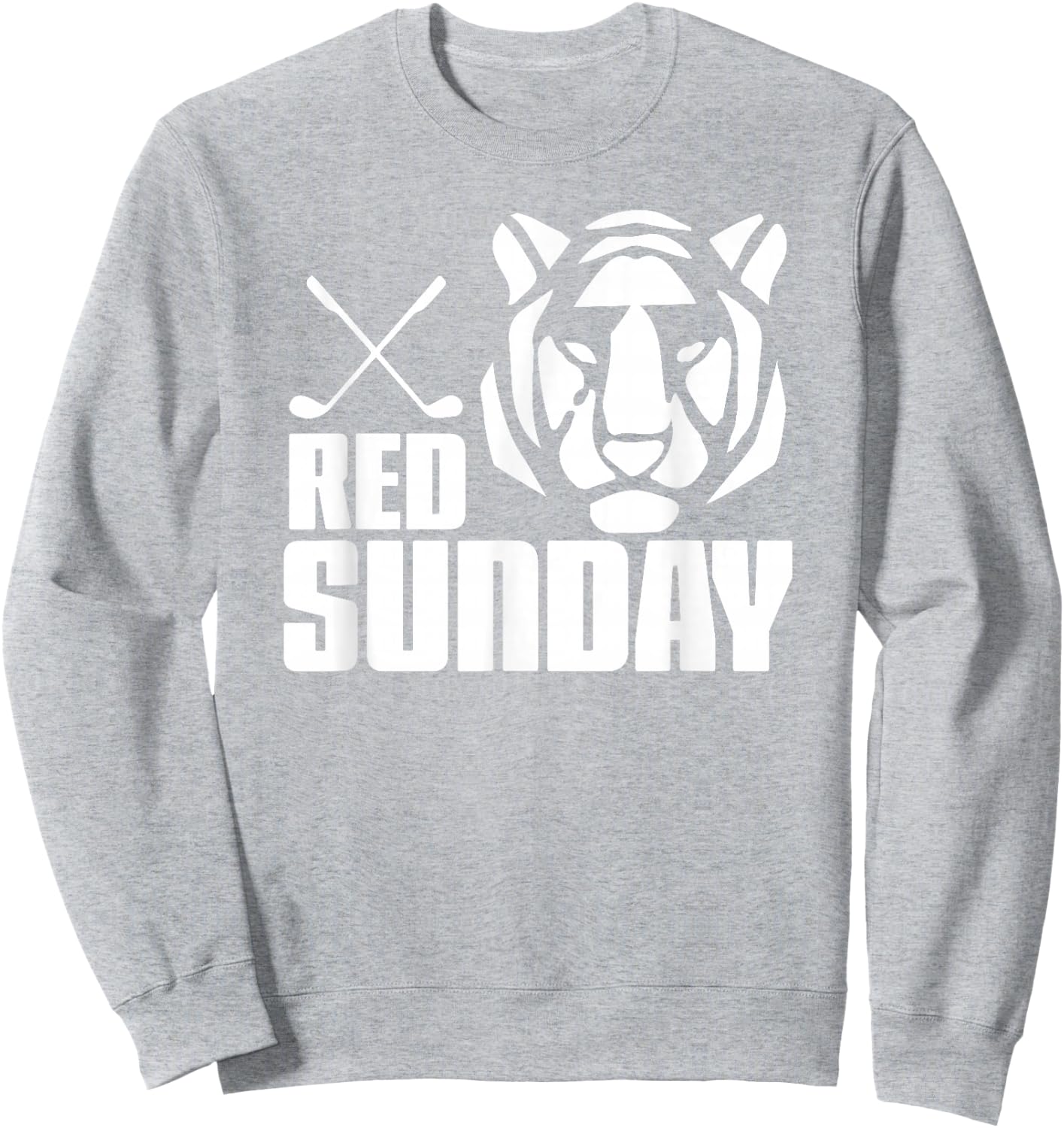 Tiger Red Sunday Golf Sweatshirt - Sweatshirt | Ash
