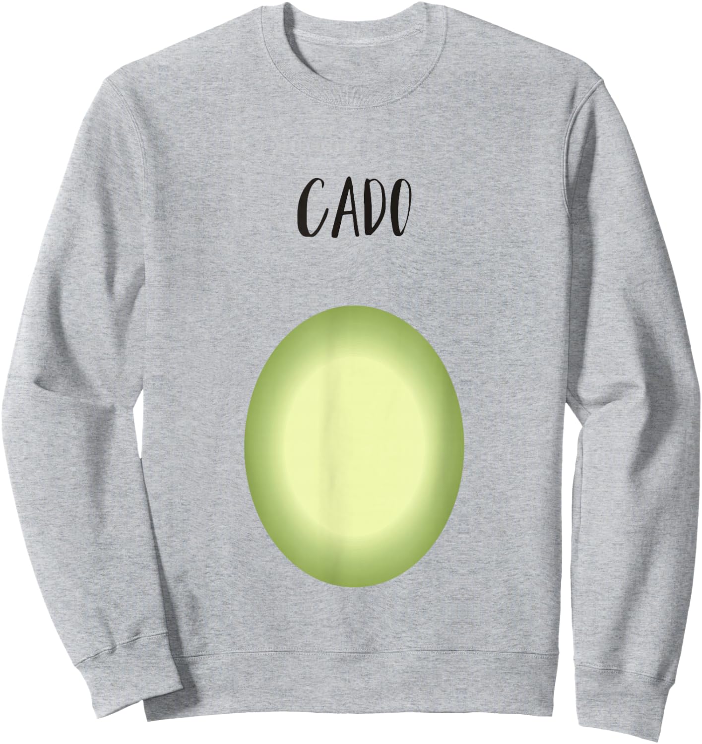 Part 2 of 2 Avocado Couple Costume for Halloween Sweatshirt - Sweatshirt | Ash