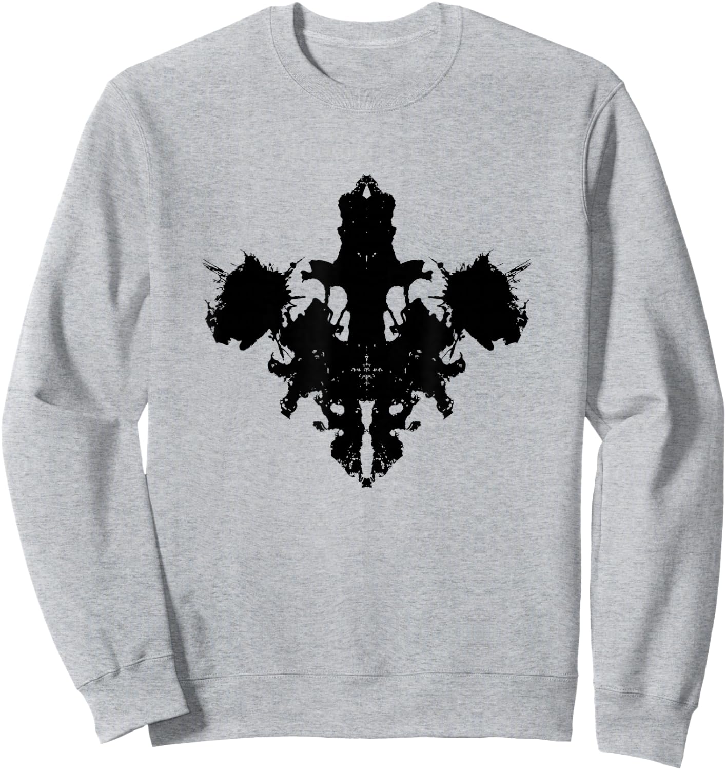 Rorschach Ink Blot Test T Shirt, Psychology Shirt Sweatshirt - Sweatshirt | Ash