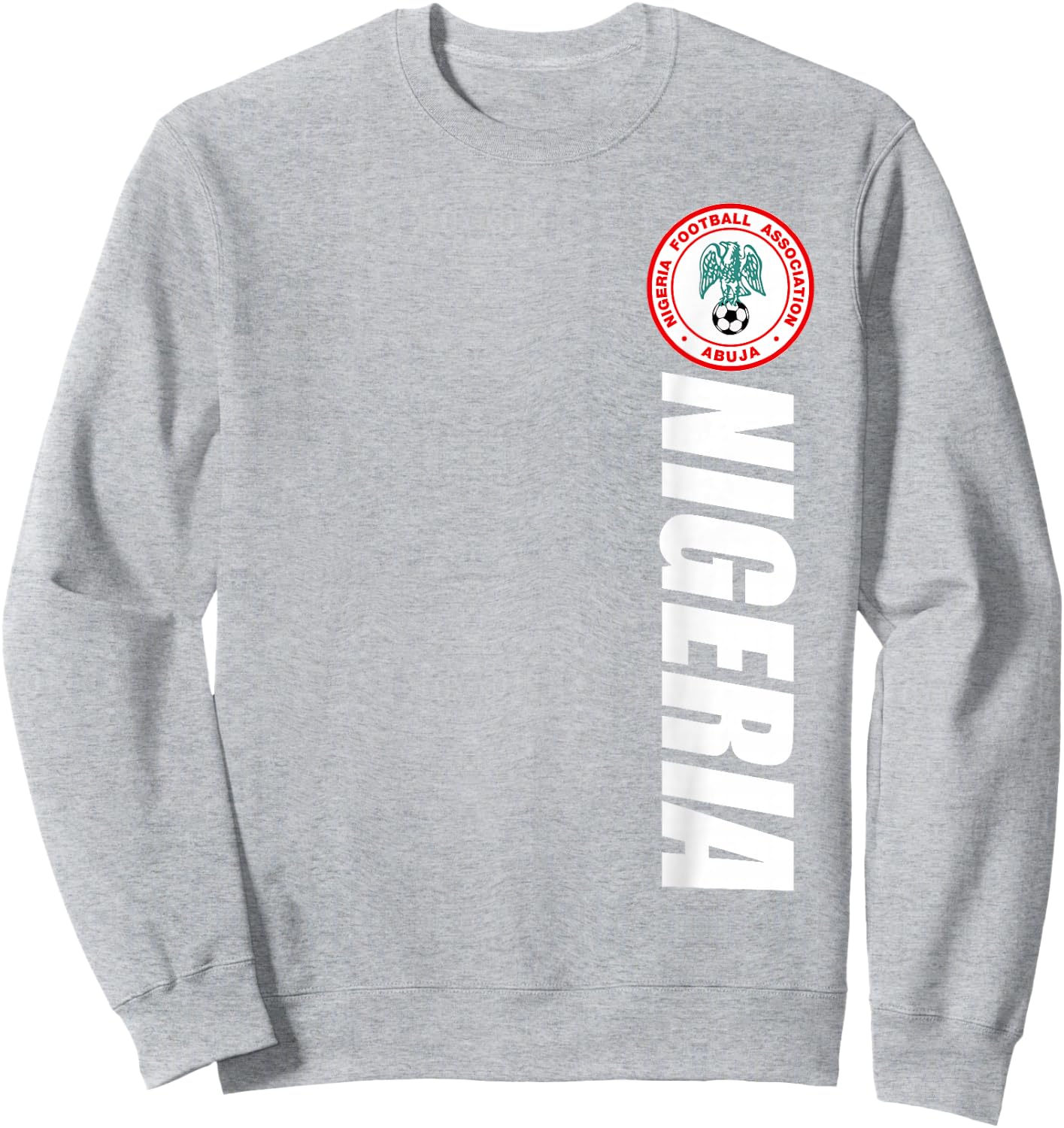 Nigeria Football Souvenir Naija Roots Gifts Proud Nigerian Sweatshirt - Sweatshirt | Ash