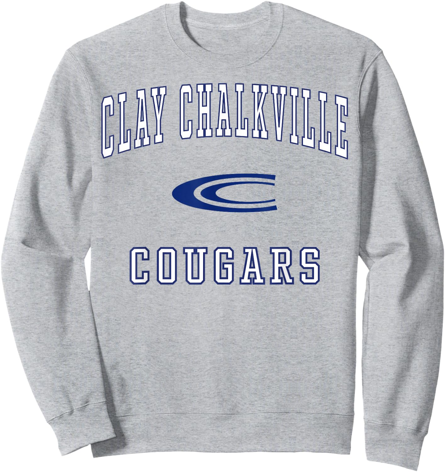 Clay Chalkville High School Cougars C1 Sweatshirt - Sweatshirt | Ash