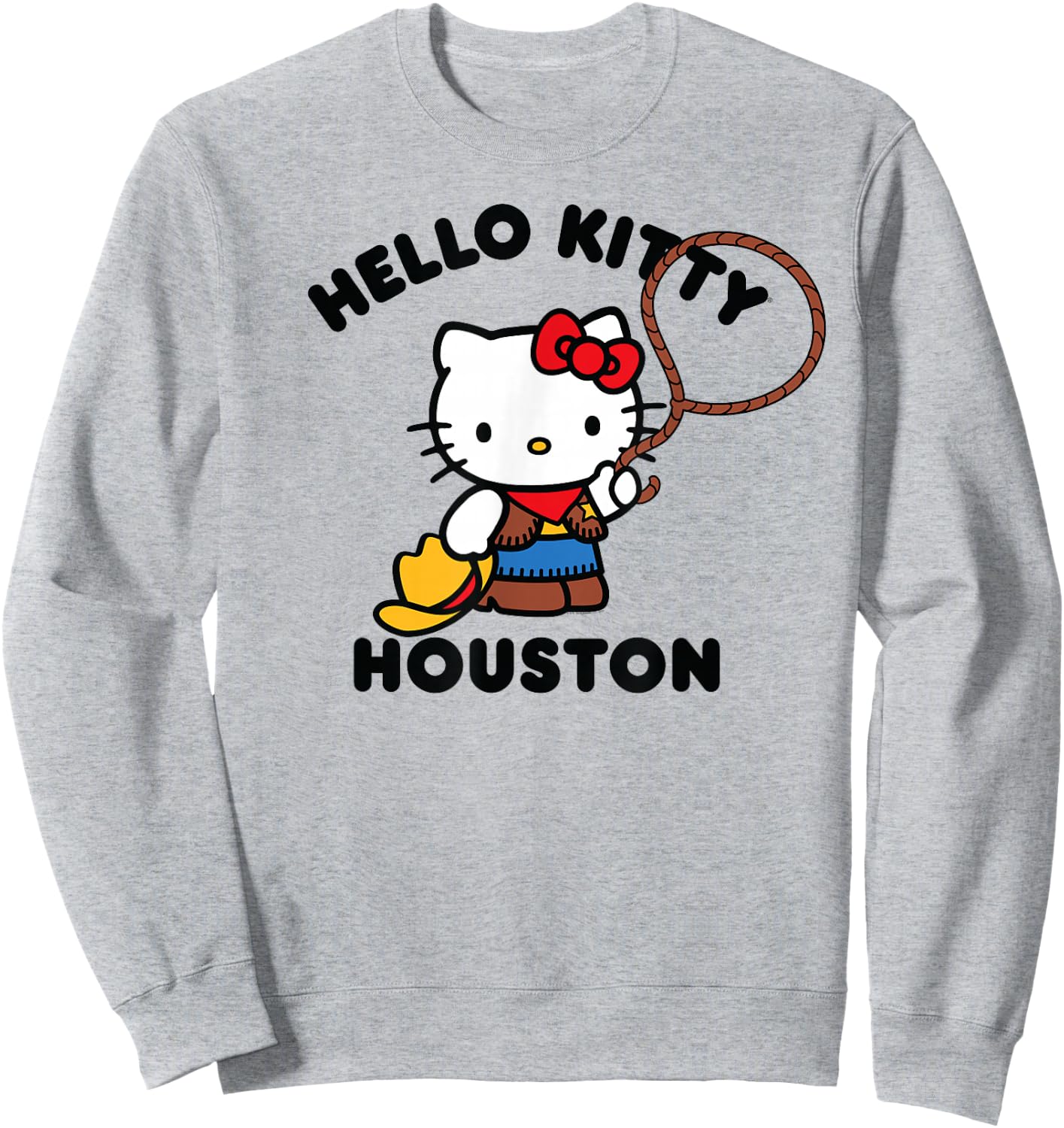 Hello Kitty Houston Texas Cowgirl Sweatshirt - Sweatshirt | Ash
