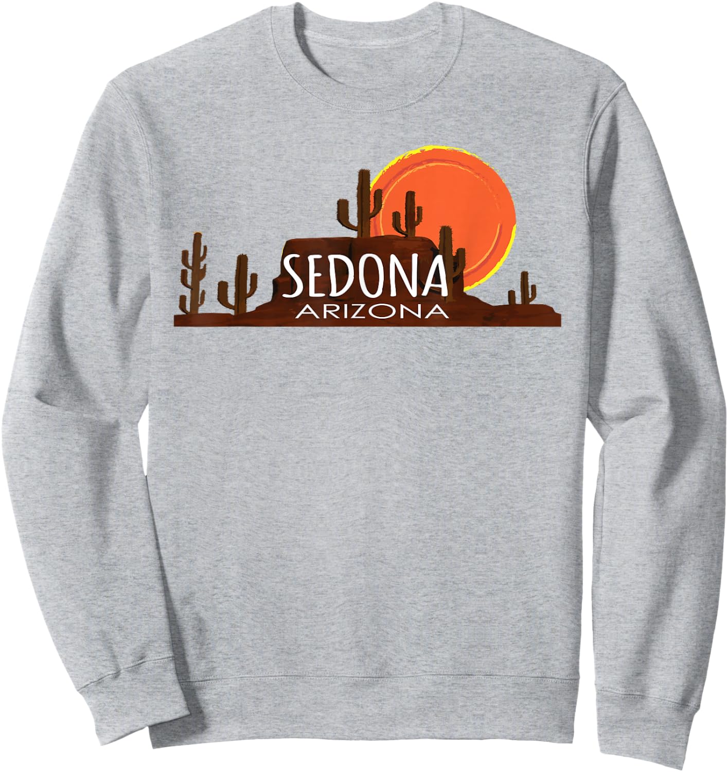 Sedona, Arizona Retro Vintage Sunset Sweatshirt - Sweatshirt | Ash