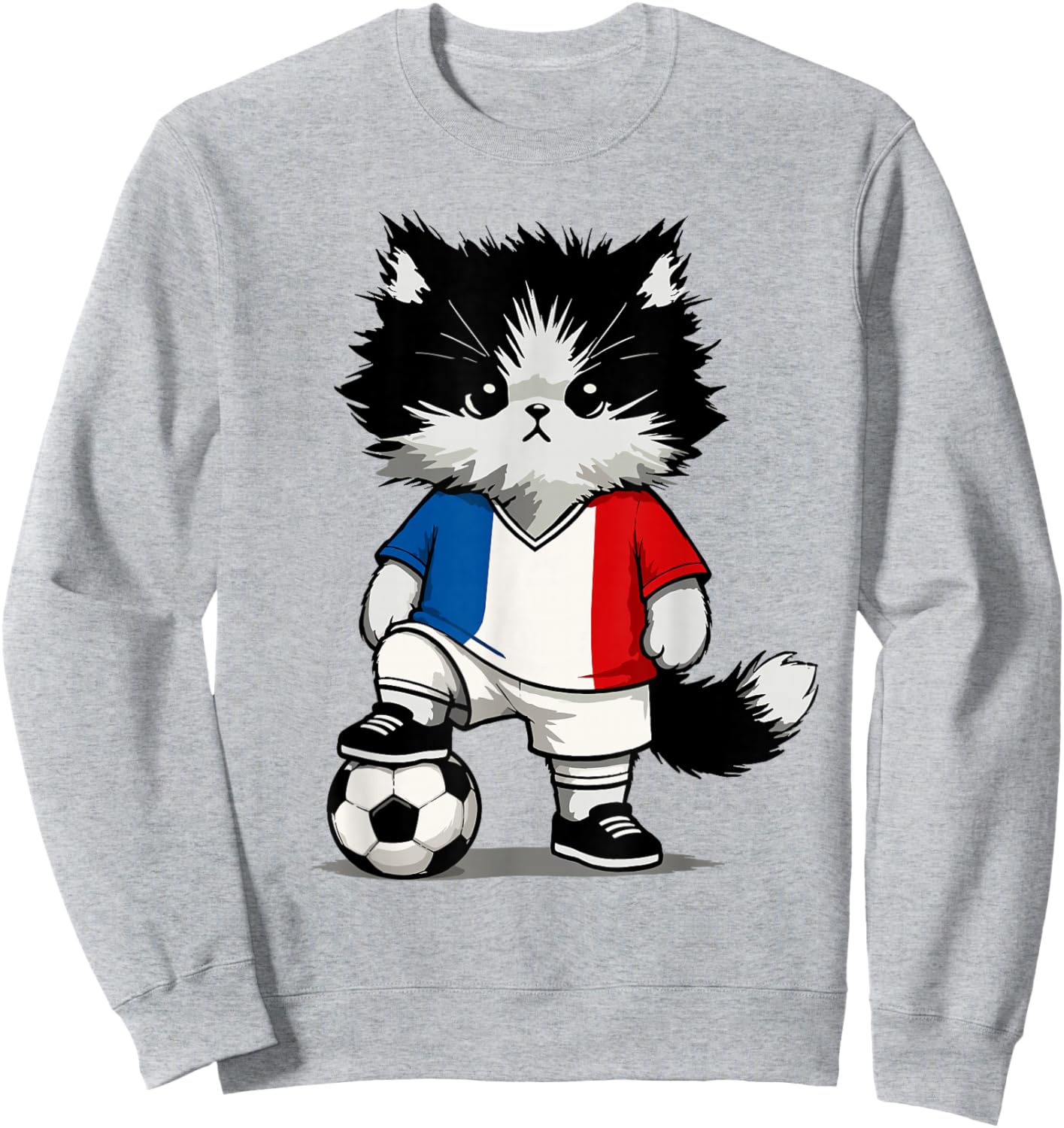 French Flag Men Women Kids France Sweatshirt - Sweatshirt | Ash