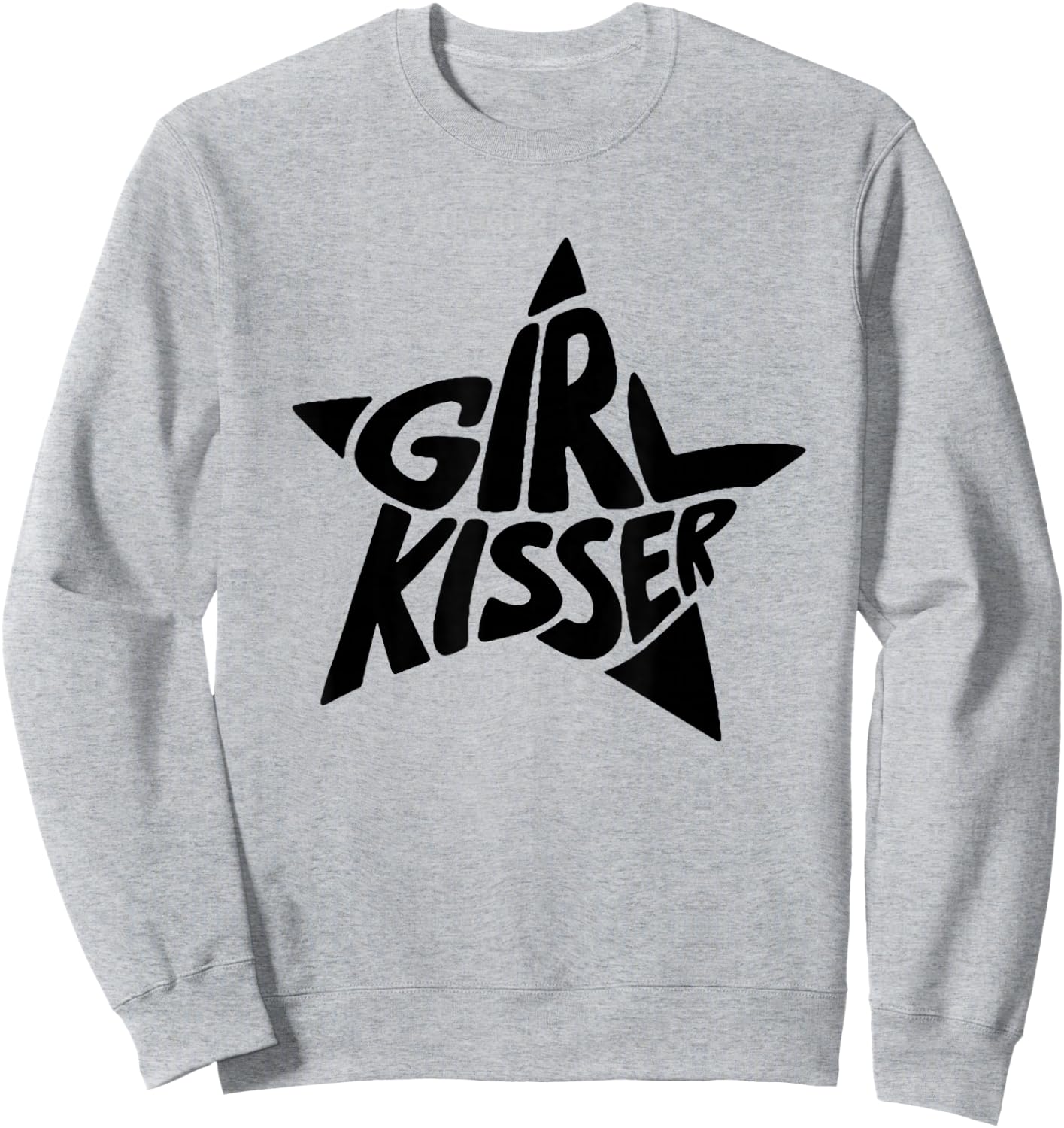 Retro Lesbian Pride Funny Girl Kisser LGBTQ Pride Month Sweatshirt - Sweatshirt | Ash