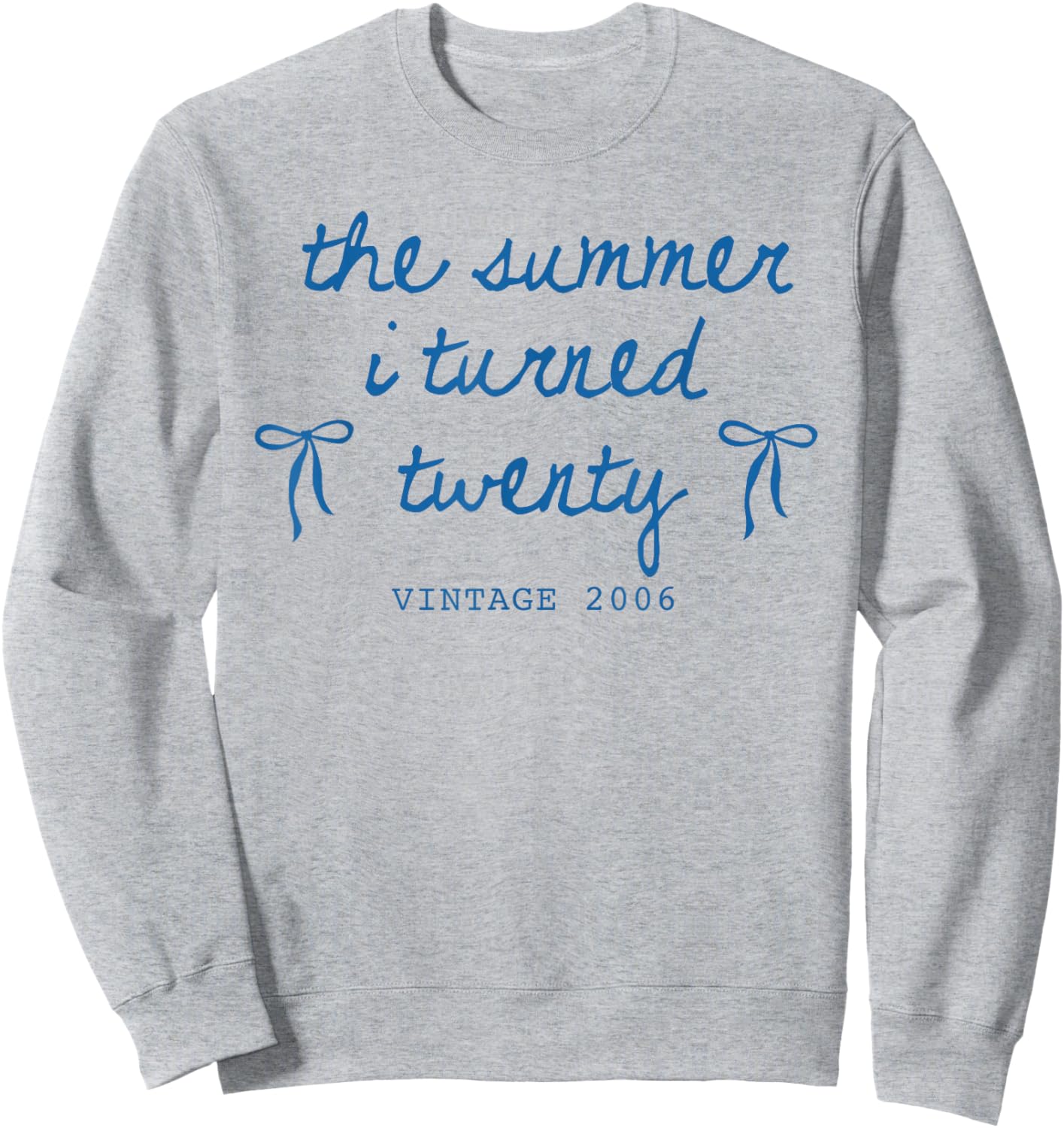 Summer I Turned 20 Vintage 2006 Cute Bow 20th Birthday Girl Sweatshirt - Sweatshirt | Ash