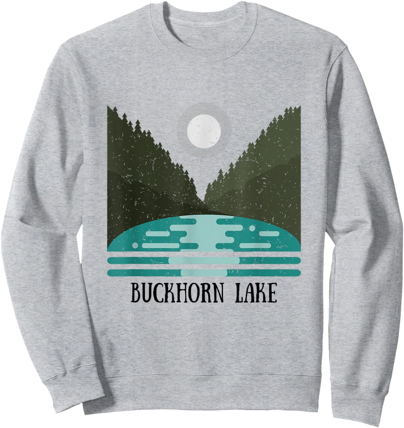 Buckhorn Lake Kentucky Lake Forest Lake Sun Shirt Sweatshirt - Sweatshirt | Ash