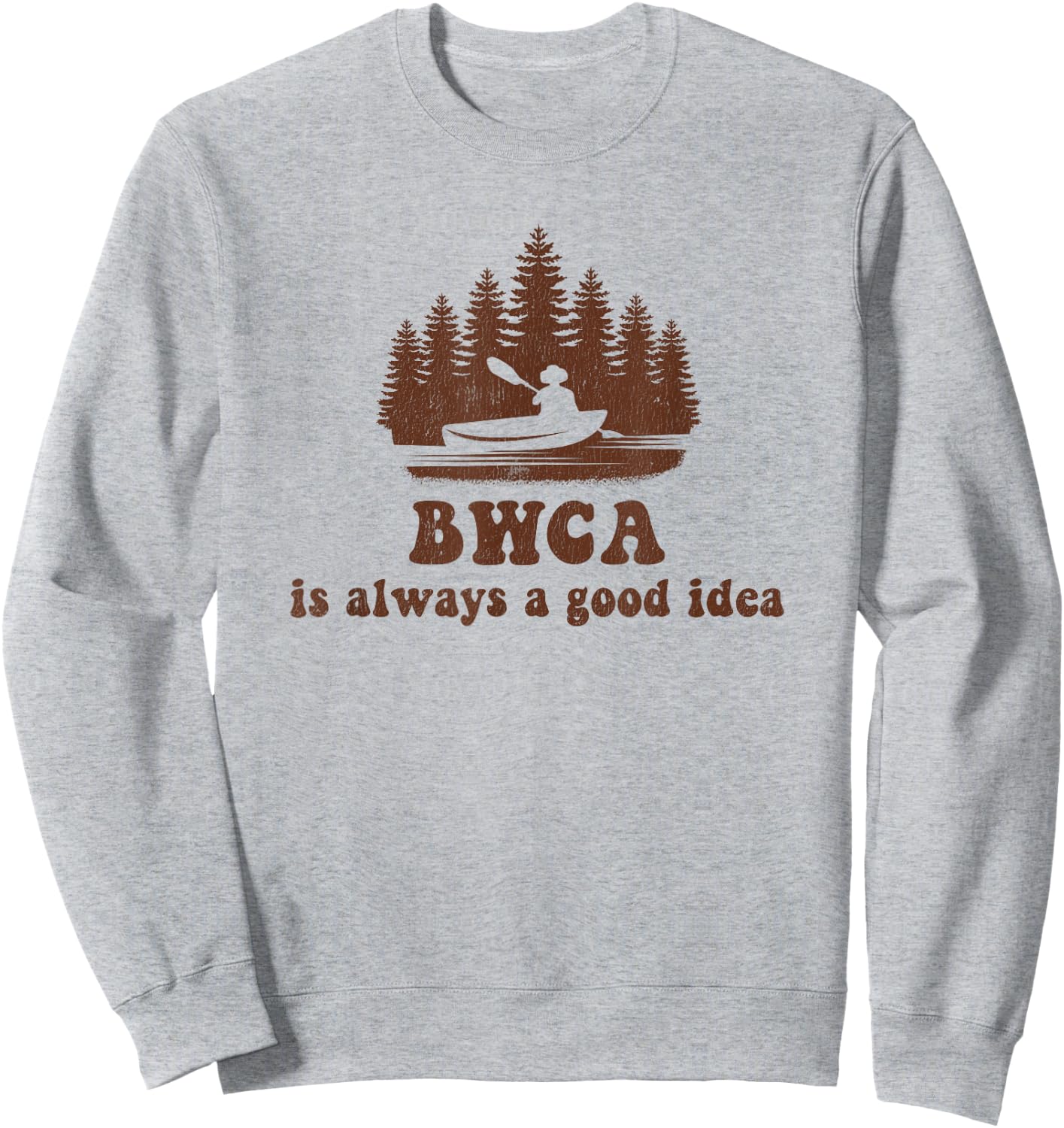 BWCA Boundary Waters Canoe Area Sweatshirt - Sweatshirt | Ash