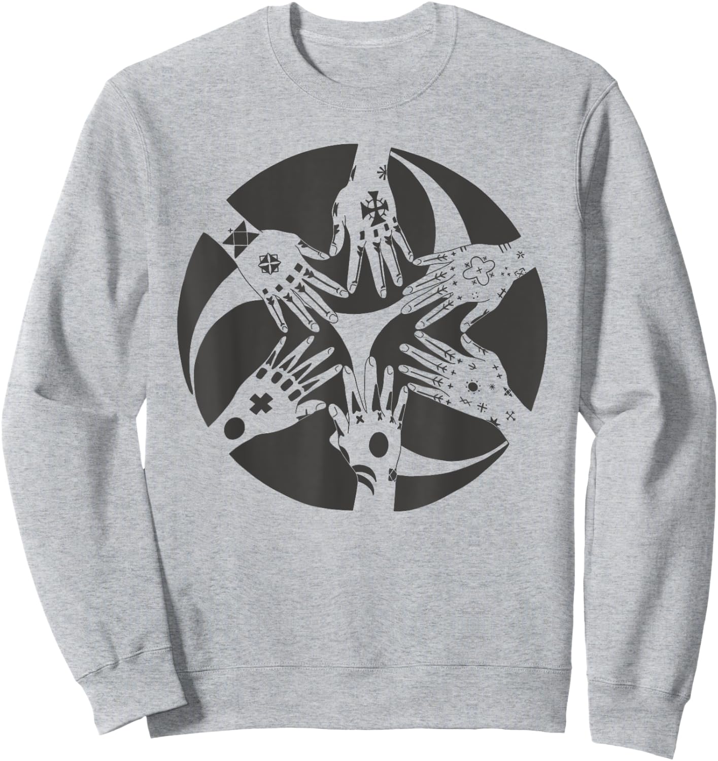 Okinawan Hajichi Historical Uchina Tattoo Sweatshirt - Sweatshirt | Ash