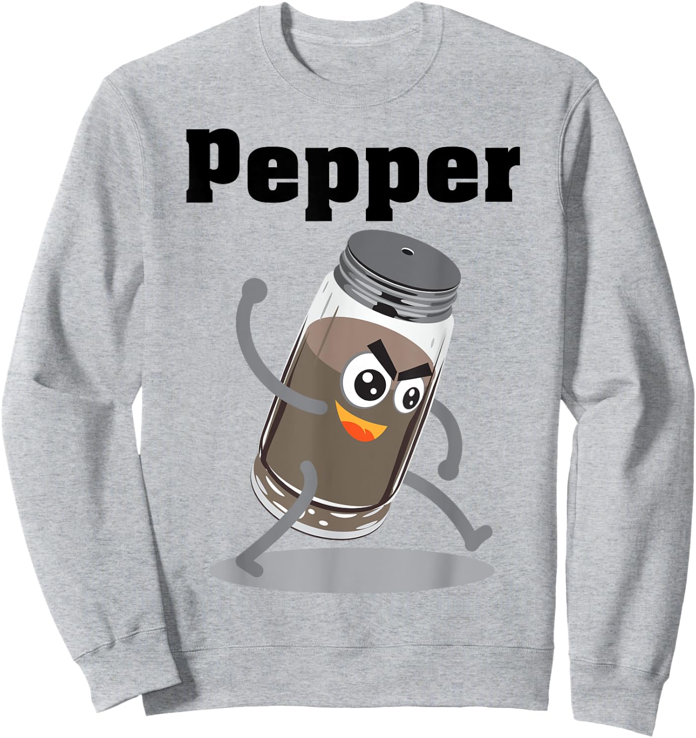 Pepper Shirt | Funny Power Matching Salt and Pepper Gift Sweatshirt - Sweatshirt | Ash