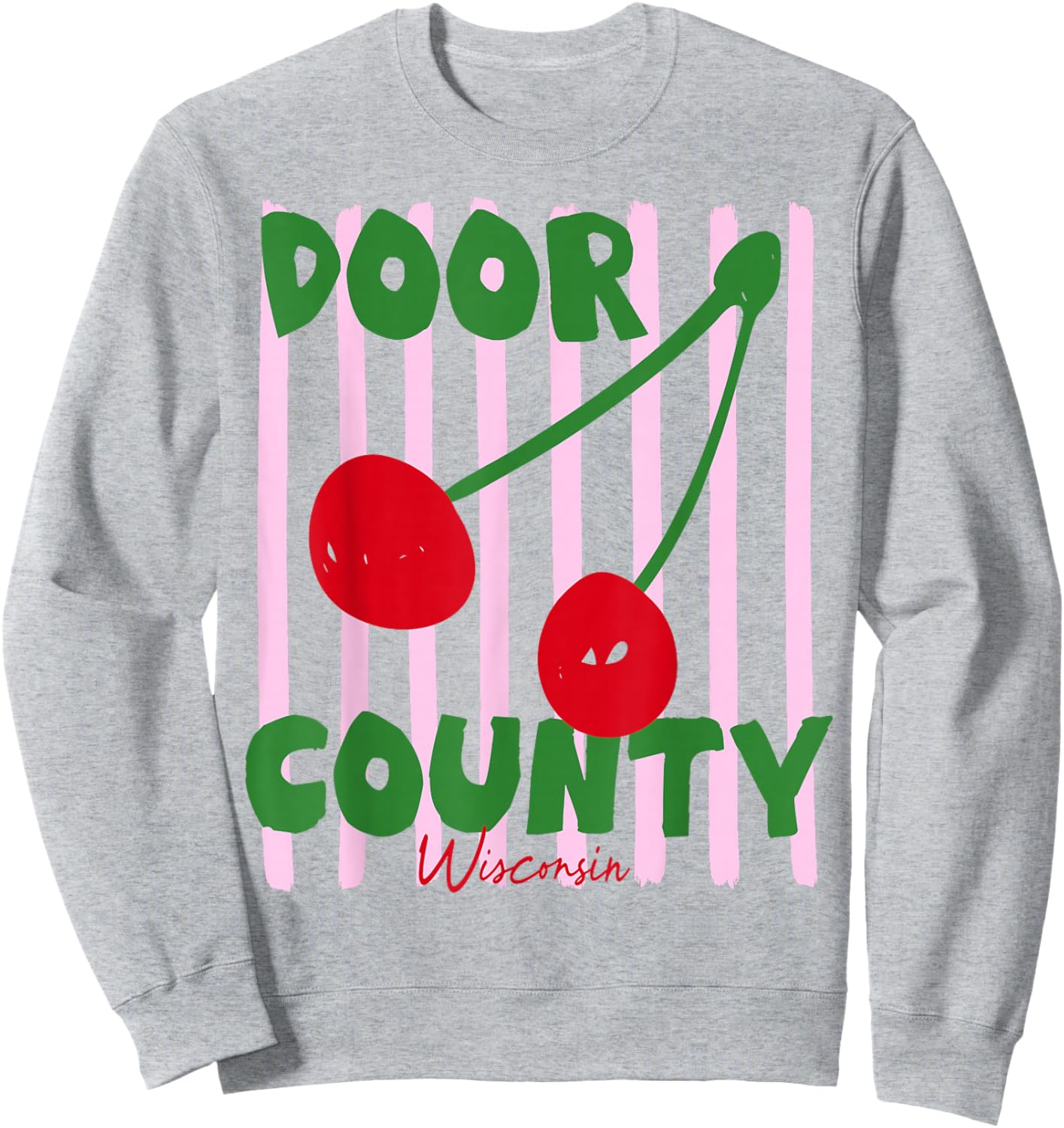 Door County Cherry Sweatshirt - Sweatshirt | Ash