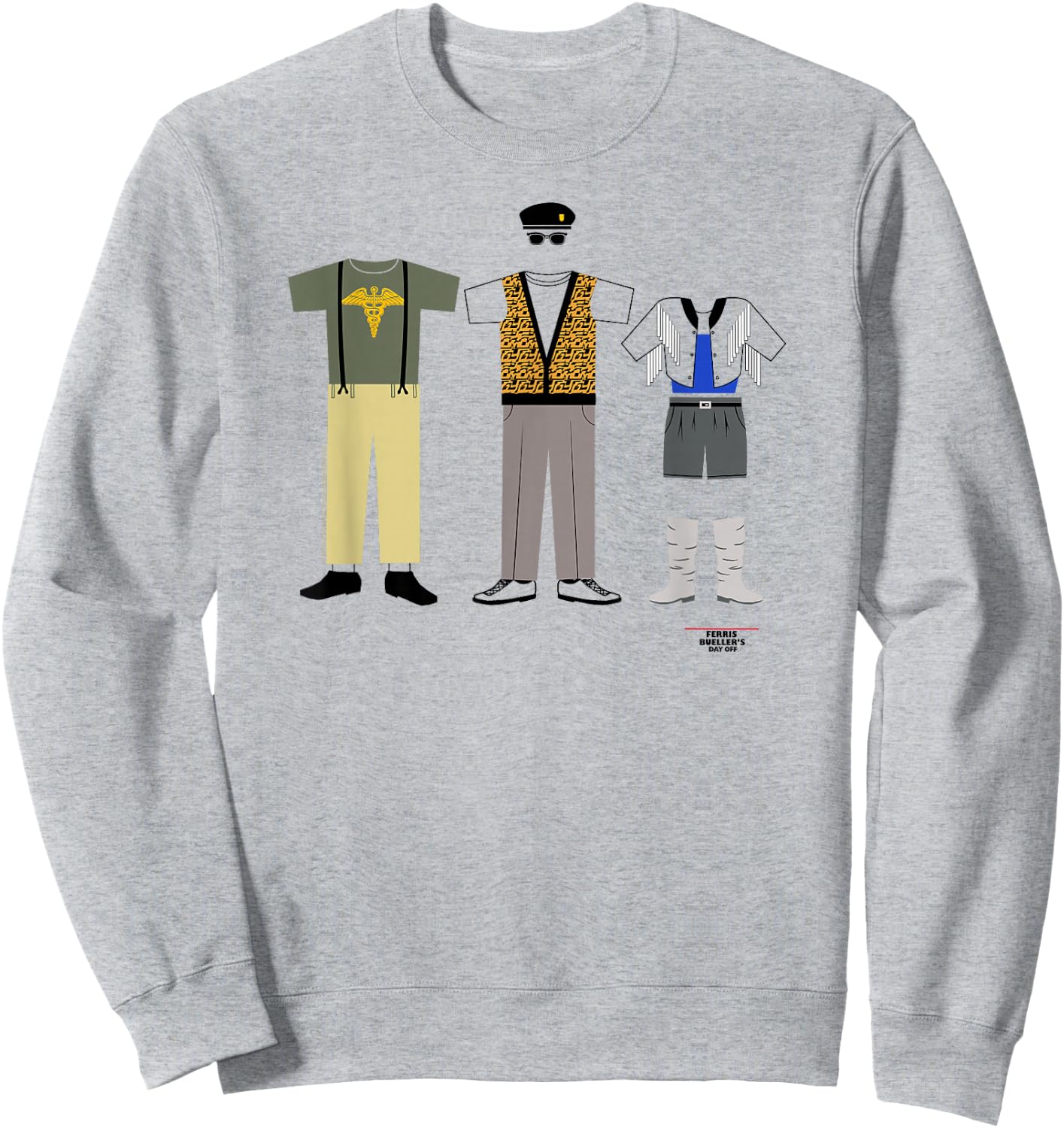 Ferris Bueller's Day Off Character Clothing Movie Sweatshirt - Sweatshirt | Ash