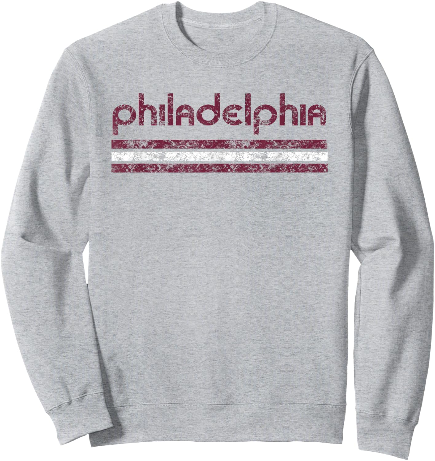 Philadelphia Pennsylvania Retro Vintage Throwback Sweatshirt - Sweatshirt | Ash