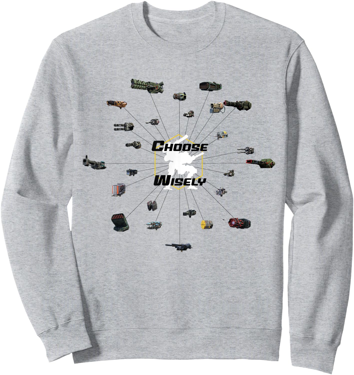 War Robots: Choose Wisely Sweatshirt - Sweatshirt | Ash