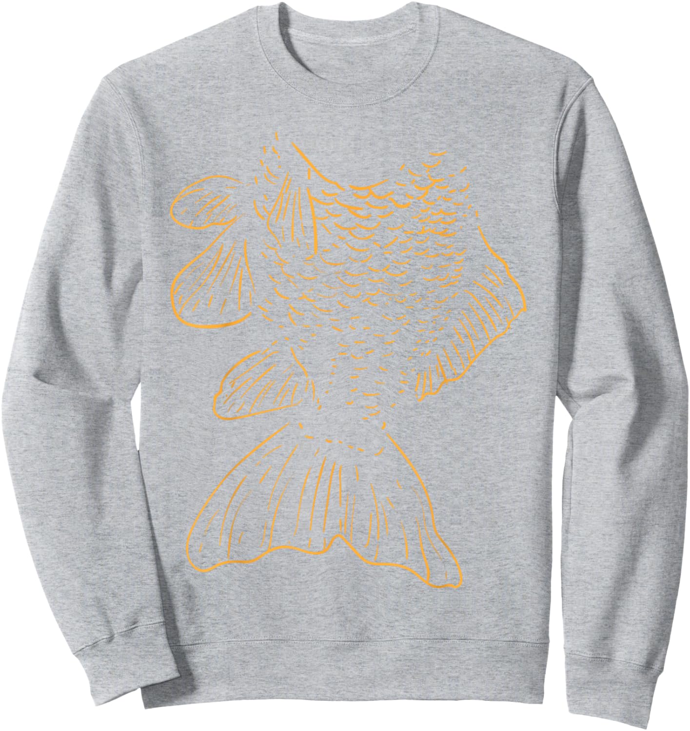 Goldfish Funny Animal Lazy DIY Costume Easy Halloween Sweatshirt - Sweatshirt | Ash