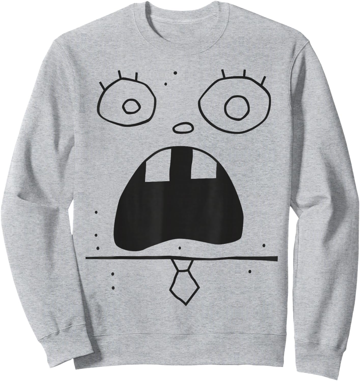 SpongeBob SquarePants Doodle Bob Face Costume Sweatshirt - Sweatshirt | Ash