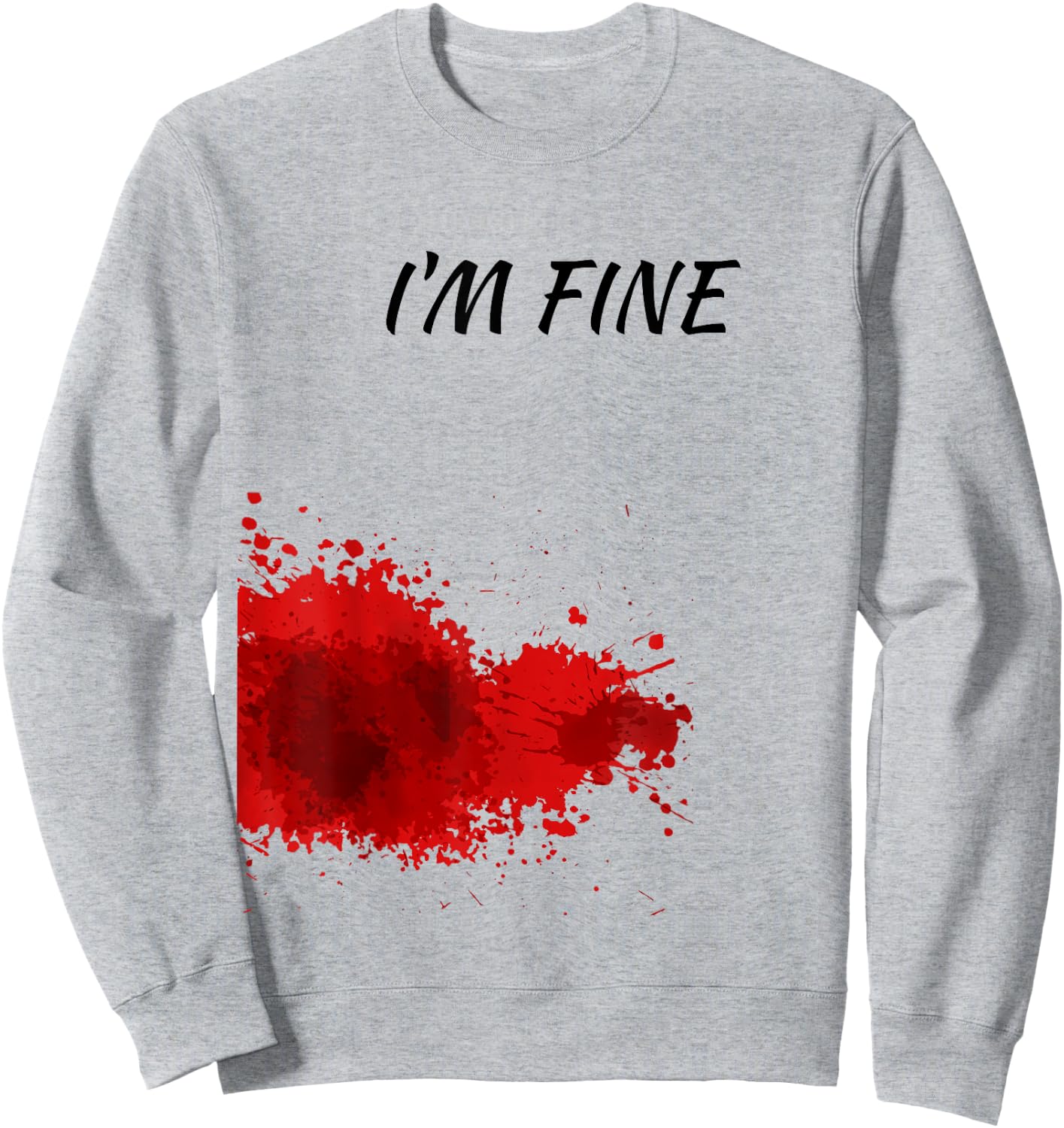 Im Fine, Bloody Sweatshirt - Sweatshirt | Ash