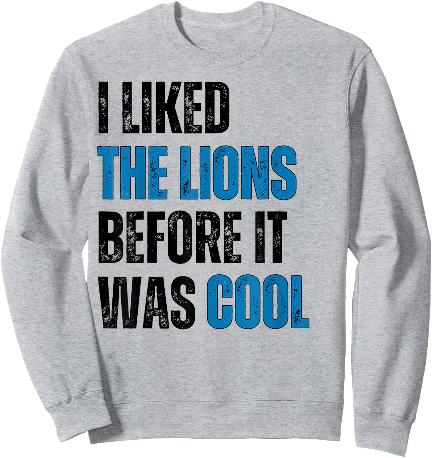I Liked The Lions Before It Was Cool Sweatshirt - Sweatshirt | Ash