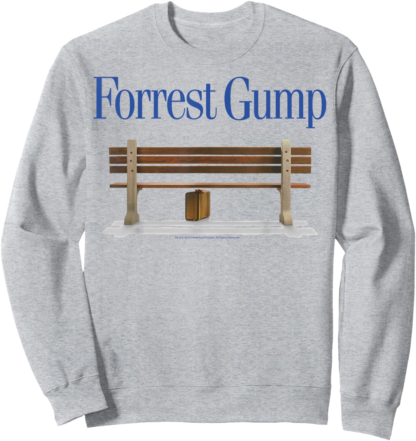 Forrest Gump Bench Title Logo Sweatshirt - Sweatshirt | Ash