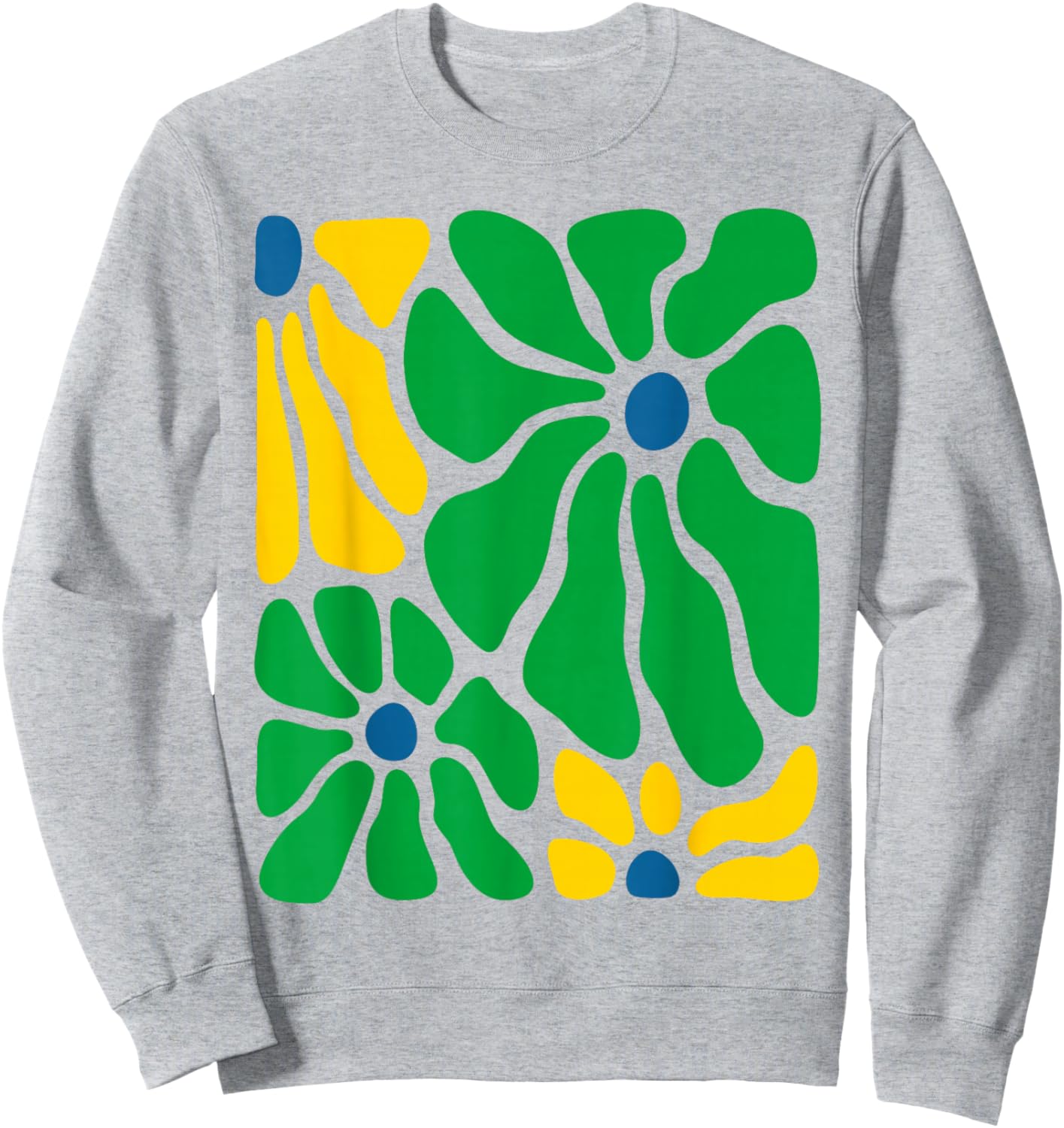 Brazilian Floral Boho Brazil Flag Brasil Brasileira Girl Sweatshirt - Sweatshirt | Ash