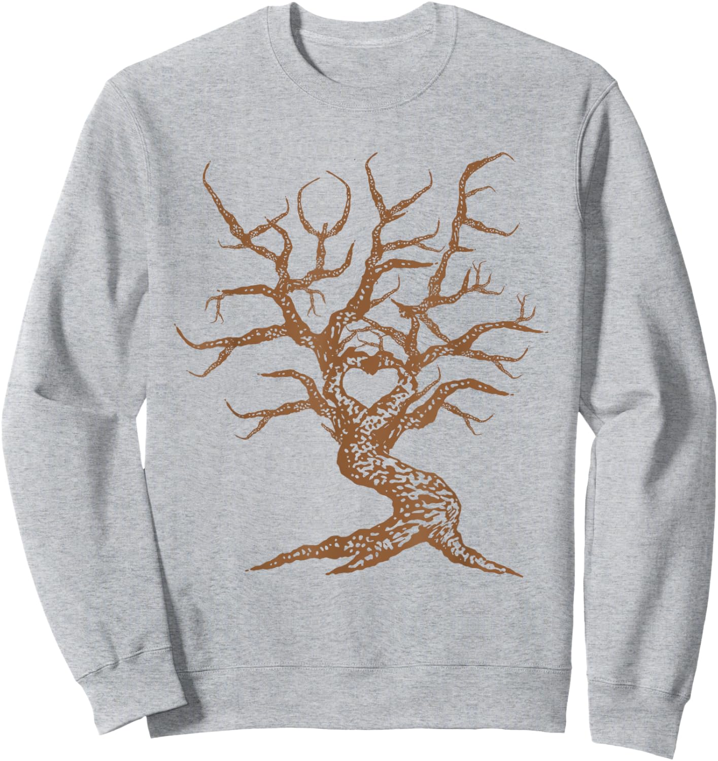 Heart Love Branches Bonsai Tree Japanese Buddhist Zen Shirt Sweatshirt - Sweatshirt | Ash