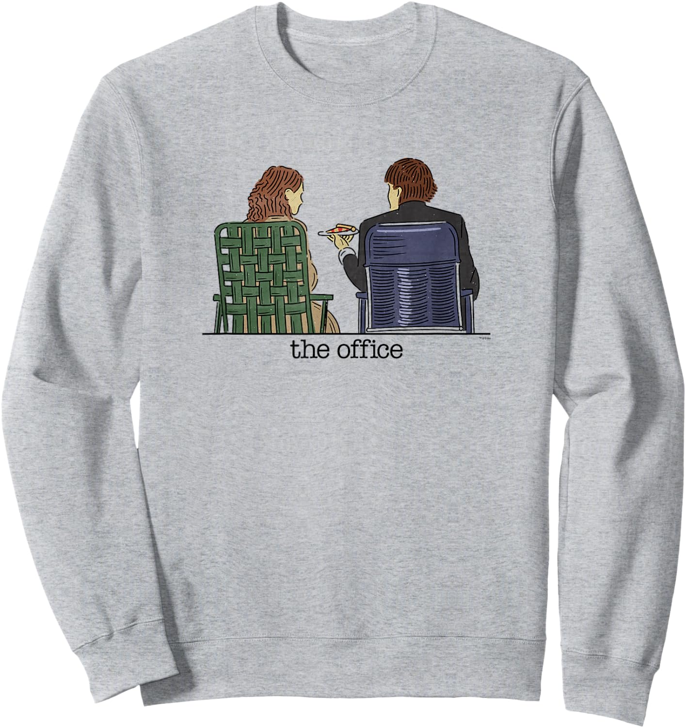 The Office - Jim and Pam Roof Date Sweatshirt - Sweatshirt | Ash