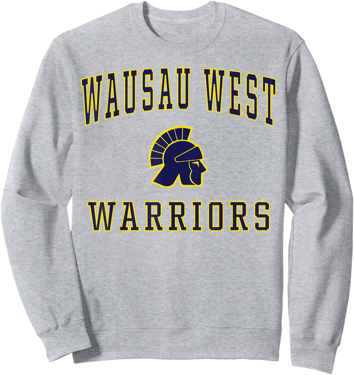 Wausau West High School Warriors Sweatshirt - Sweatshirt | Ash