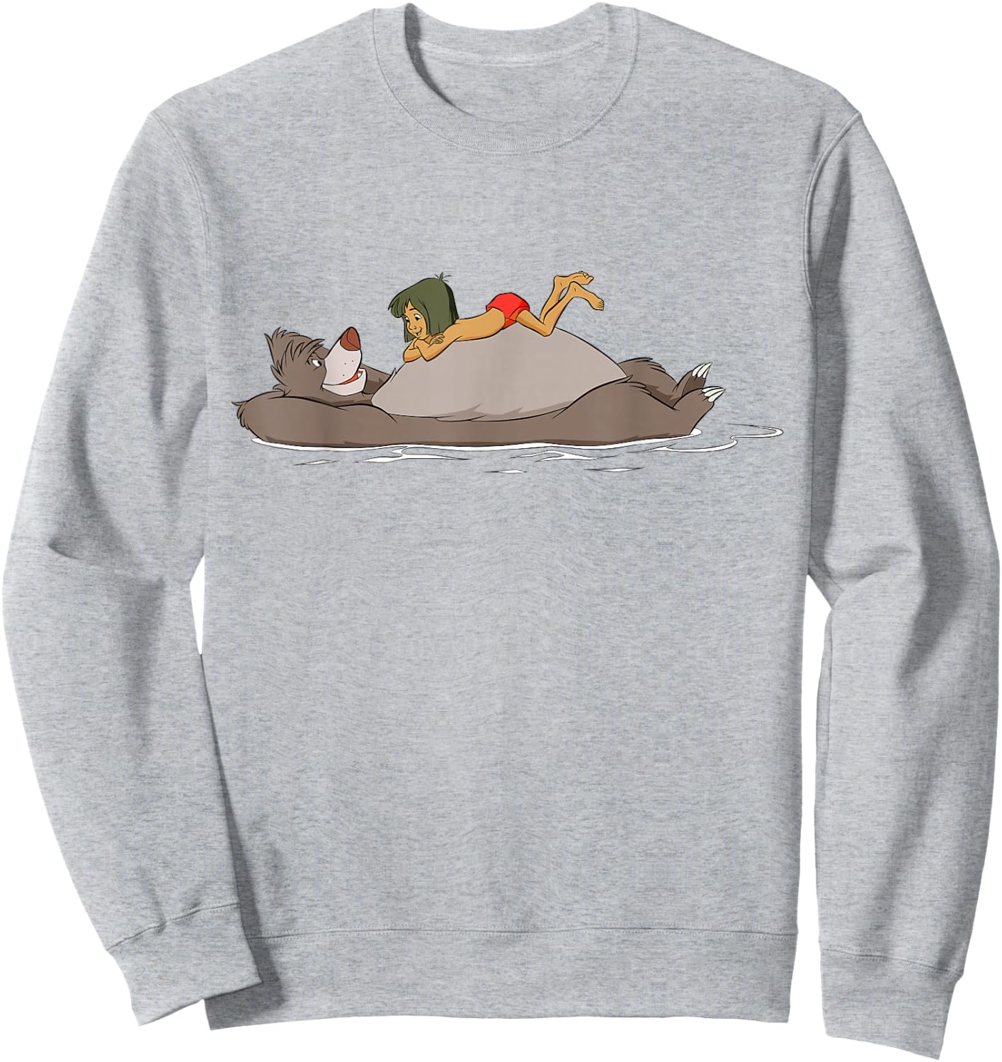 Disney The Jungle Book Mowgli and Baloo Small Sweatshirt - Sweatshirt | Ash