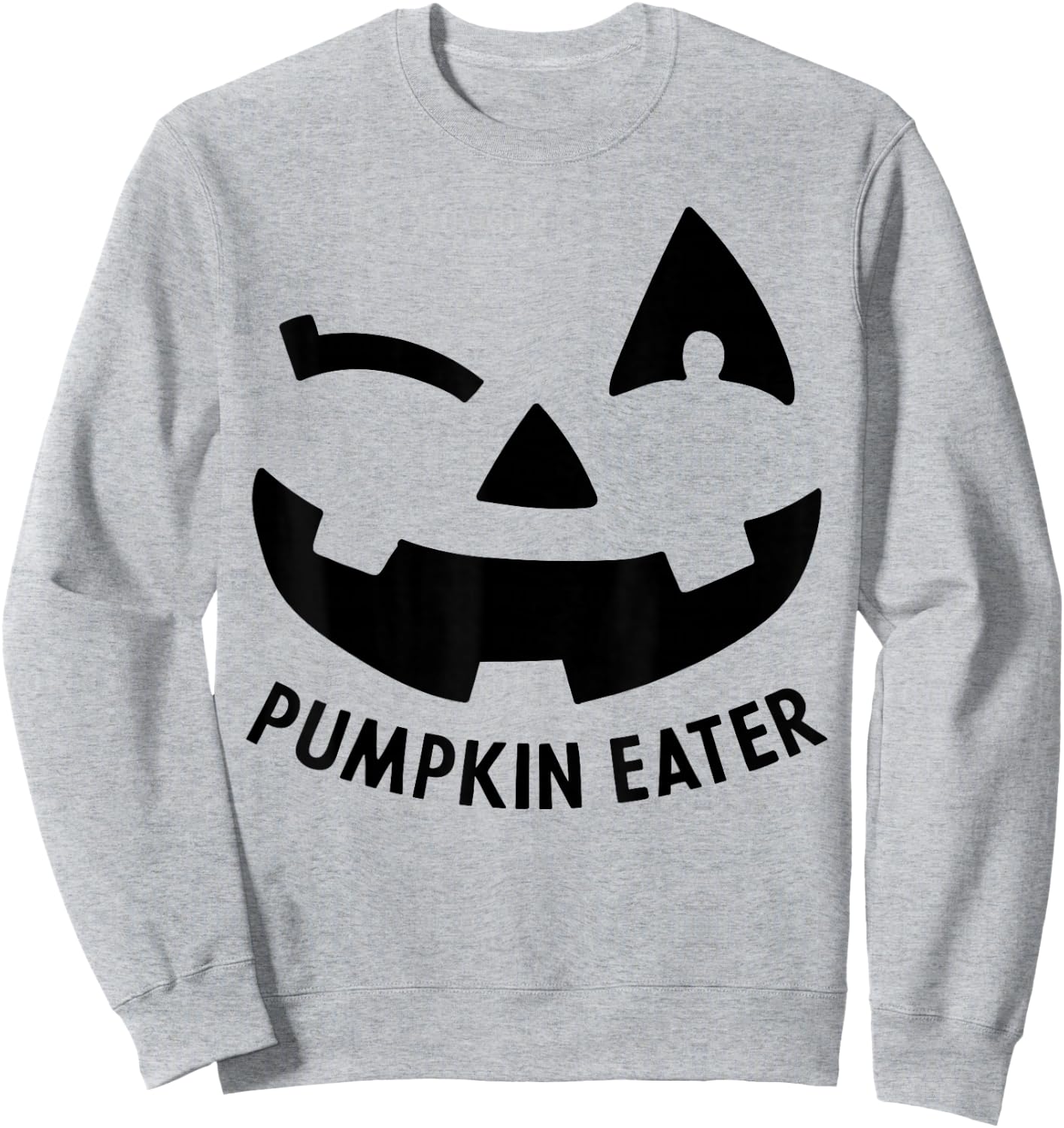 Naughty Pumpkin Eater Fun Matching Couple Halloween Costume Sweatshirt - Sweatshirt | Ash