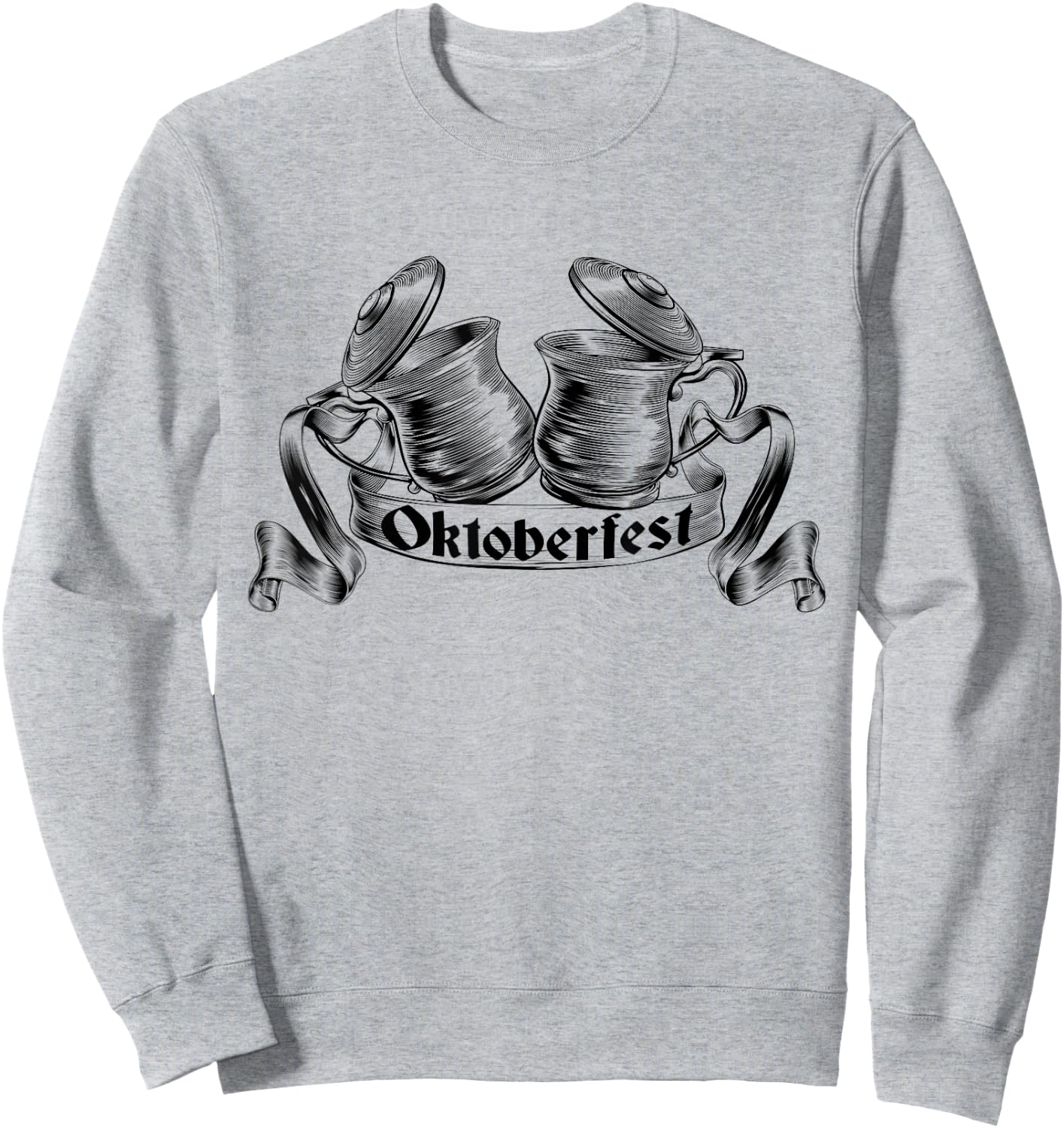 Vintage Oktoberfest Drinking Germany Beer Oktoberfest Sweatshirt - Sweatshirt | Ash