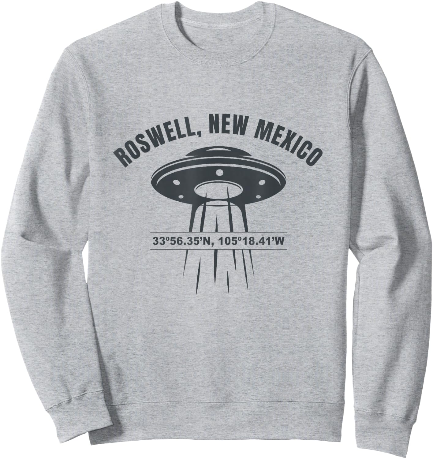Roswell New Mexico UFO Alien UAP Sweatshirt - Sweatshirt | Ash
