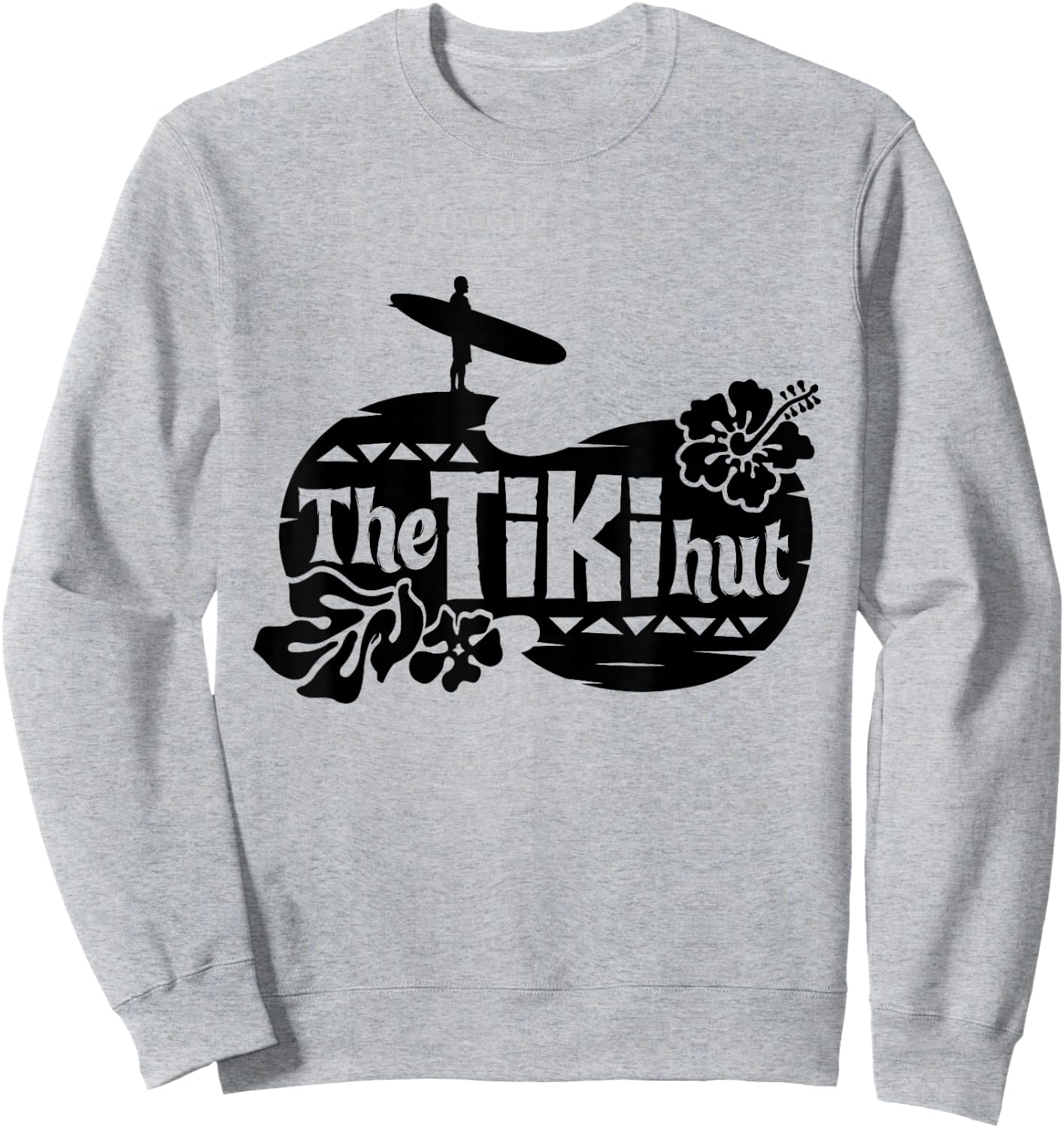 The Tiki Hut - Retro Rockabilly Party Shirt Hawaiian Sweatshirt - Sweatshirt | Ash