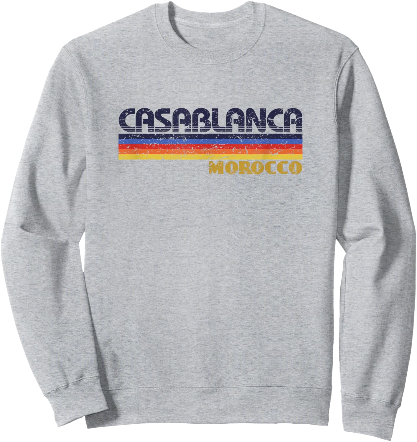 Casablanca Morocco Vintage 80s Style Retro Sweatshirt - Sweatshirt | Ash