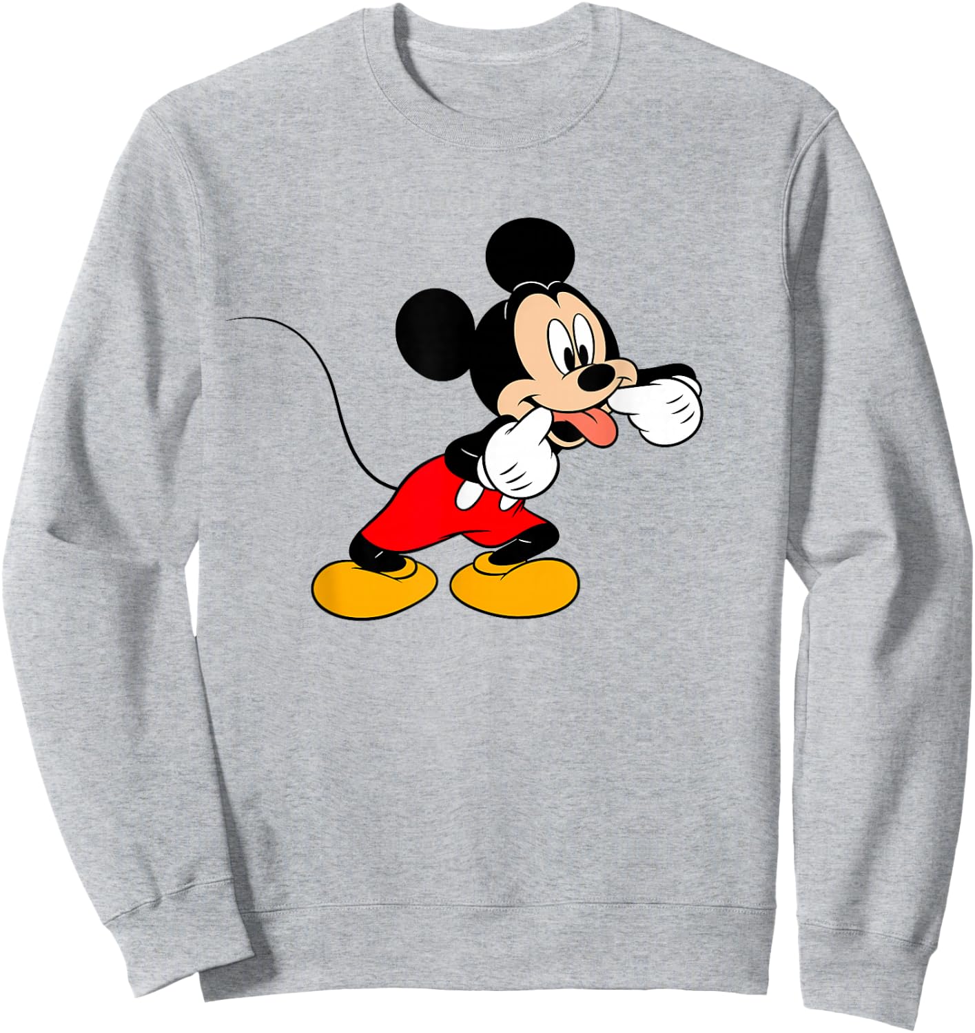 Disney Mickey Mouse Silly Face Sweatshirt - Sweatshirt | Ash