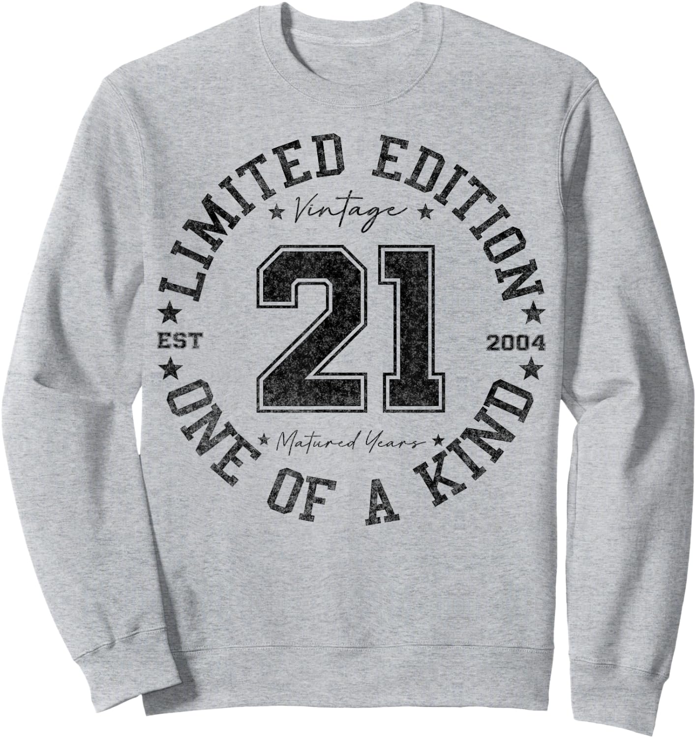 21 Year Old Gifts Vintage 2004 Limited Edition 21st Birthday Sweatshirt - Sweatshirt | Ash