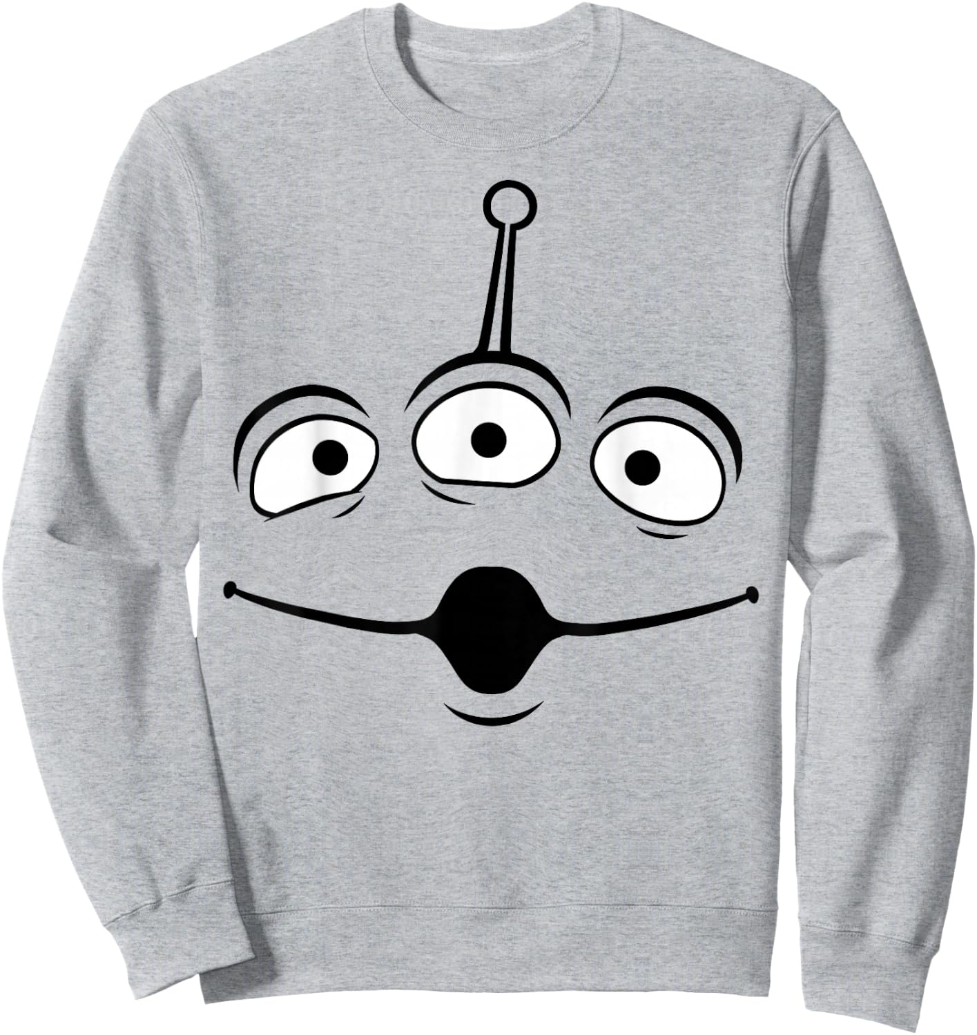 Disney Pixar Toy Story Alien Face Halloween Sweatshirt - Sweatshirt | Ash