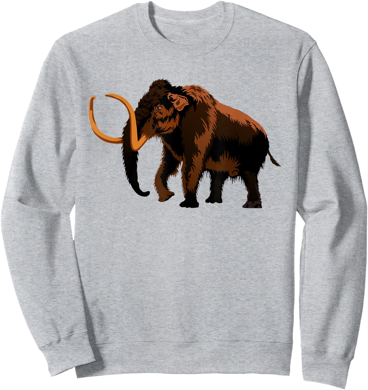 Woolly Mammoth Extinct Prehistoric Animal T Shirt Sweatshirt - Sweatshirt | Ash