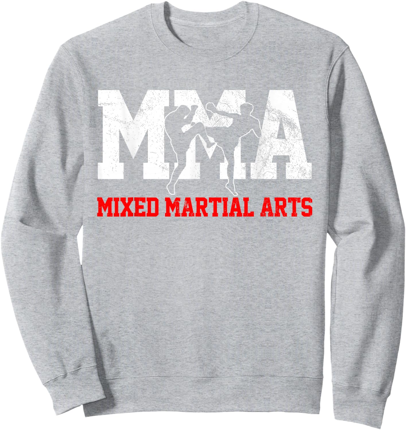 MMA Mixed Martial Arts Sweatshirt - Sweatshirt | Ash