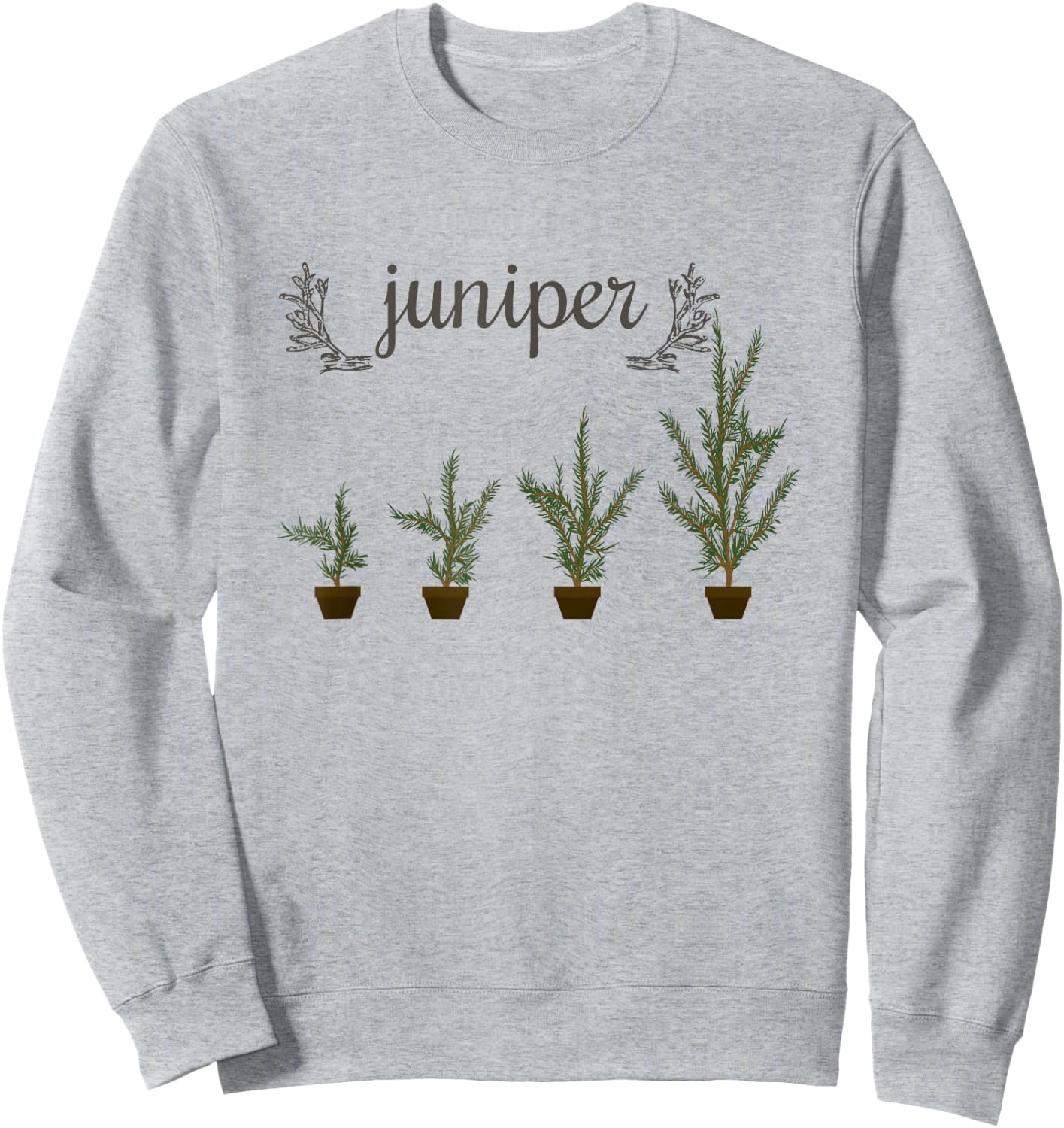 NICE Juniper Tree Shirt Gift Juniperus Plant Lover Outfit Sweatshirt - Sweatshirt | Ash