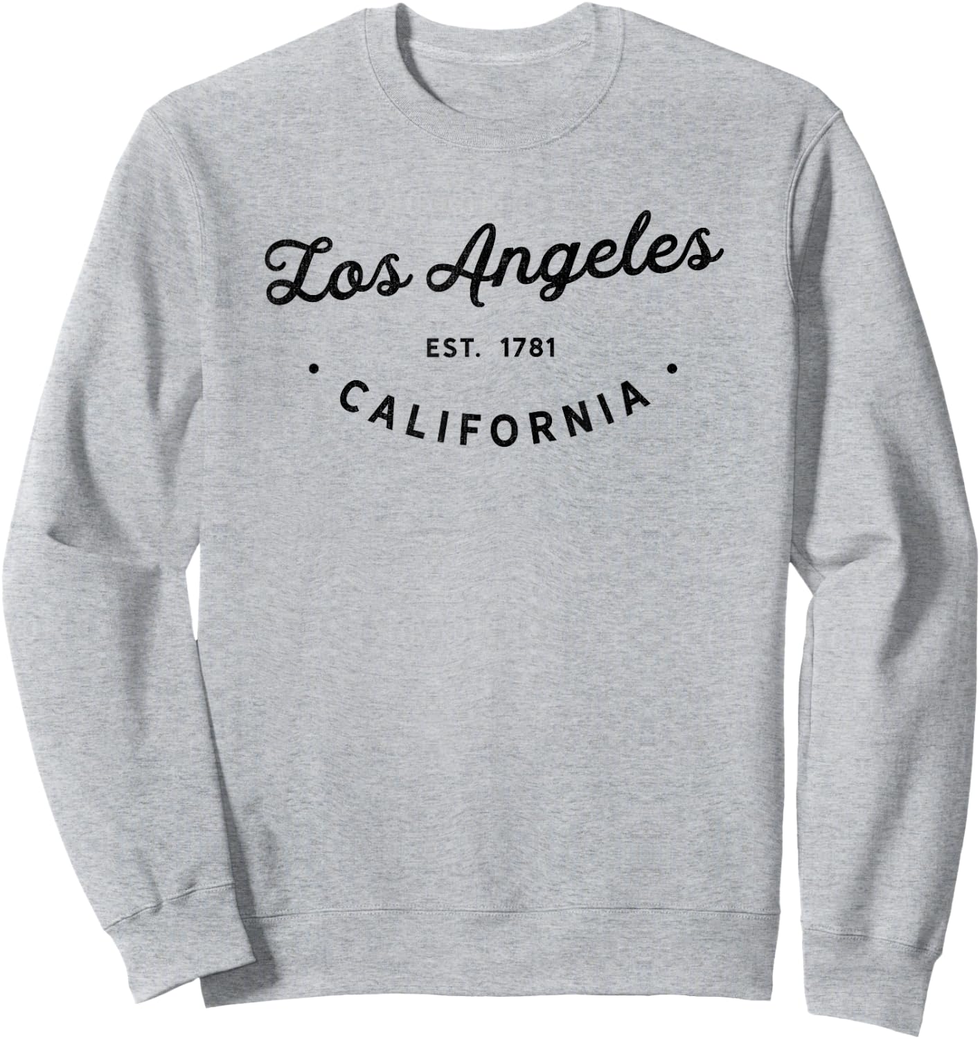 Classic Retro Vintage Los Angeles California LA Novelty Sweatshirt - Sweatshirt | Ash