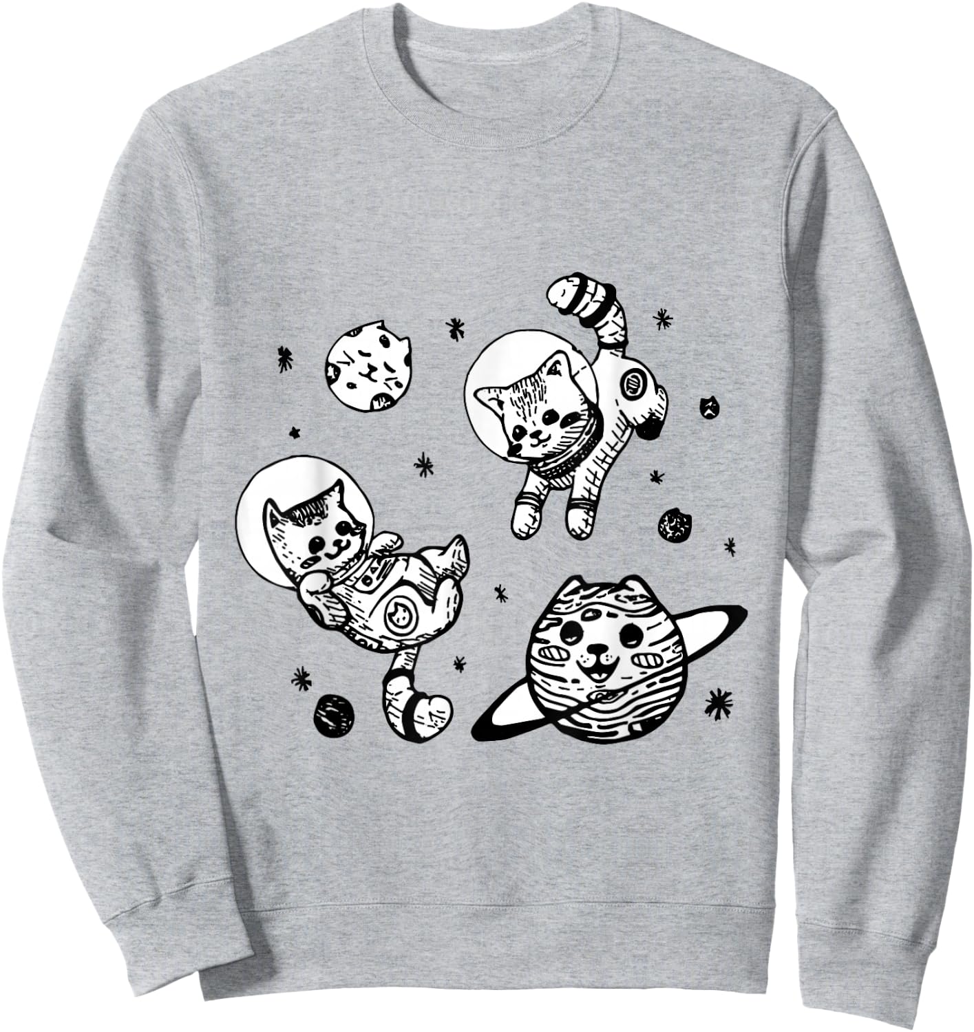 Kitty Cats Flying in Space - Kittens Sweatshirt - Sweatshirt | Ash