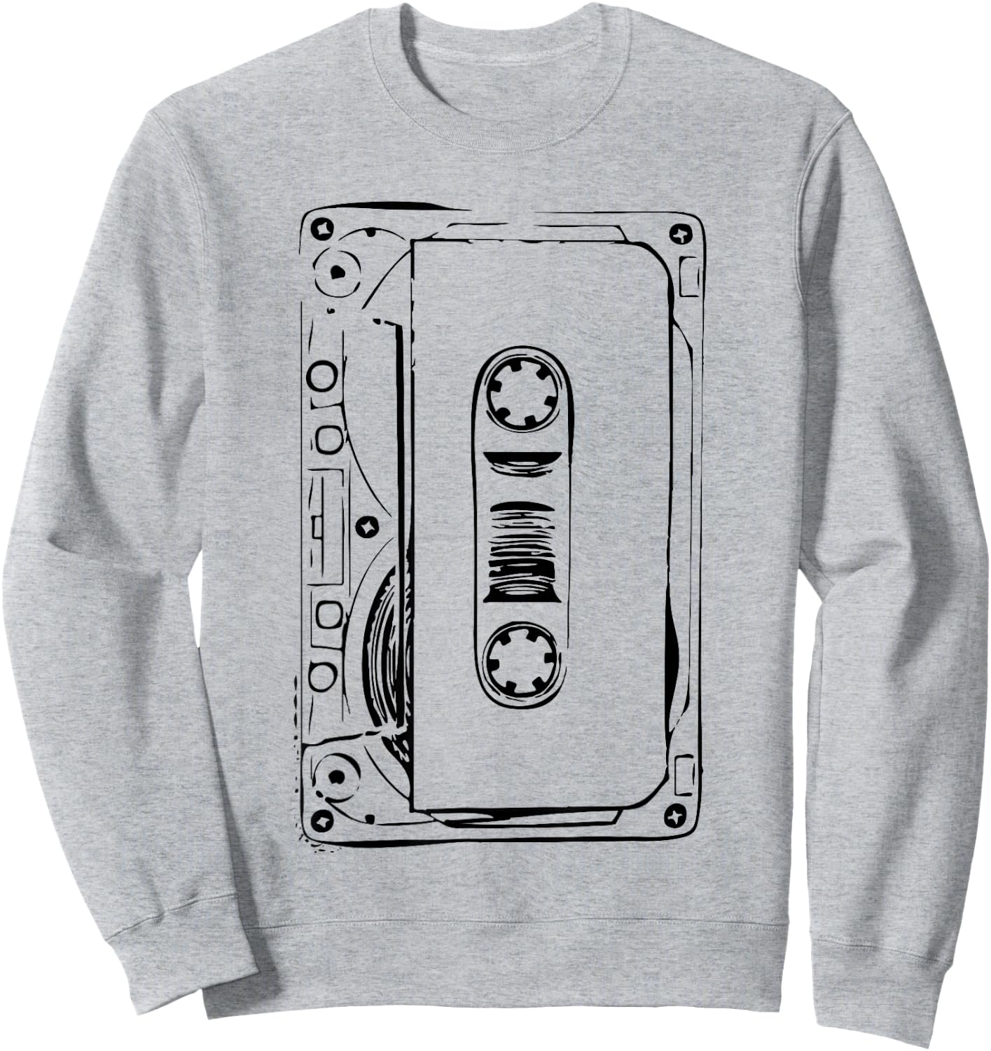 Love Retro Mixtape 80's Blank Cassette Tape Shirt Gift Sweatshirt - Sweatshirt | Ash