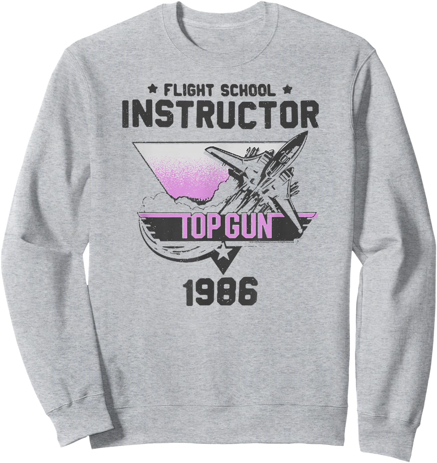 Top Gun Flight School Instructor Action Movie Sweatshirt - Sweatshirt | Ash