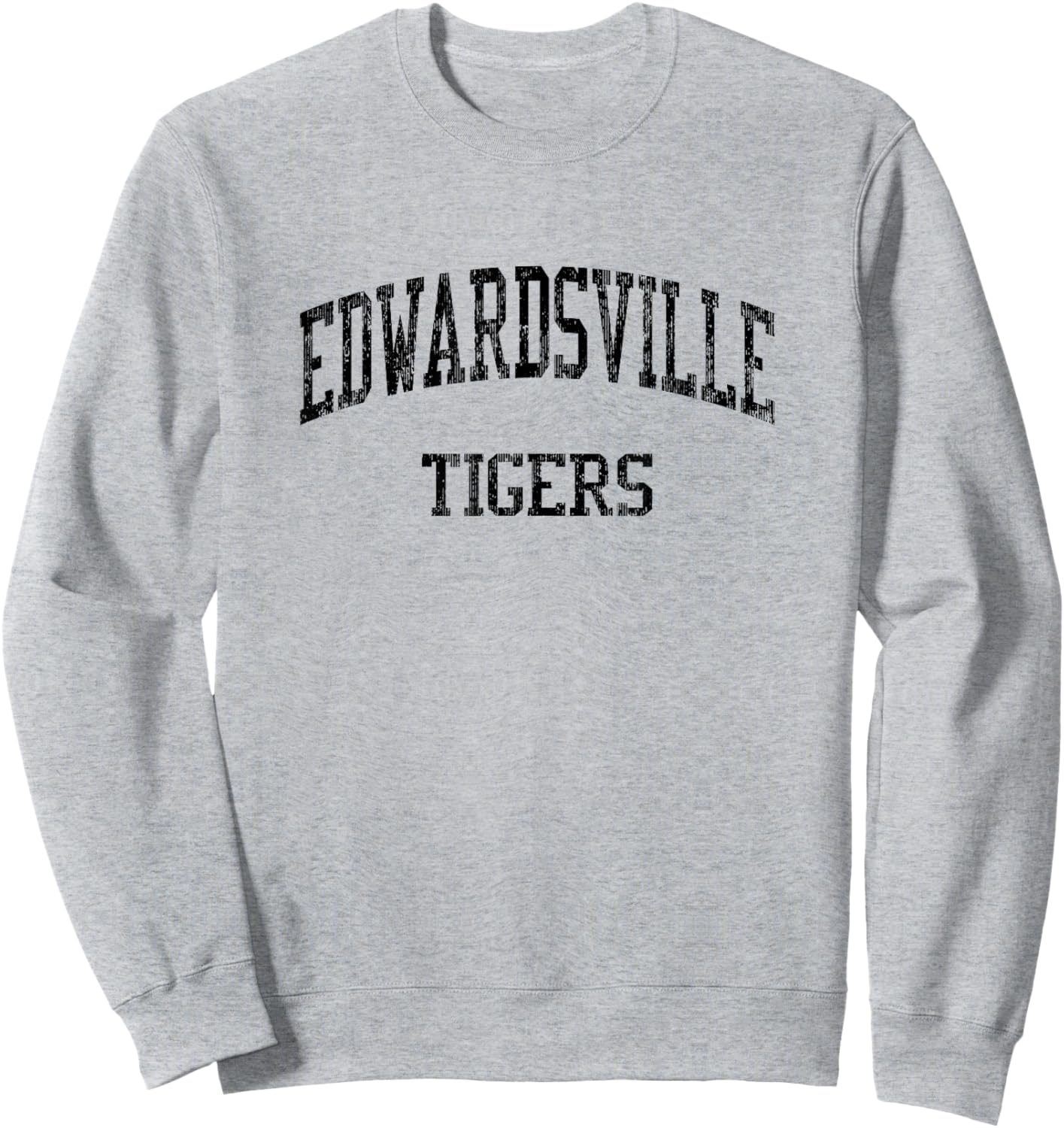 Edwardsville High School HS Edwardsville IL Vintage Sports Sweatshirt - Sweatshirt | Ash