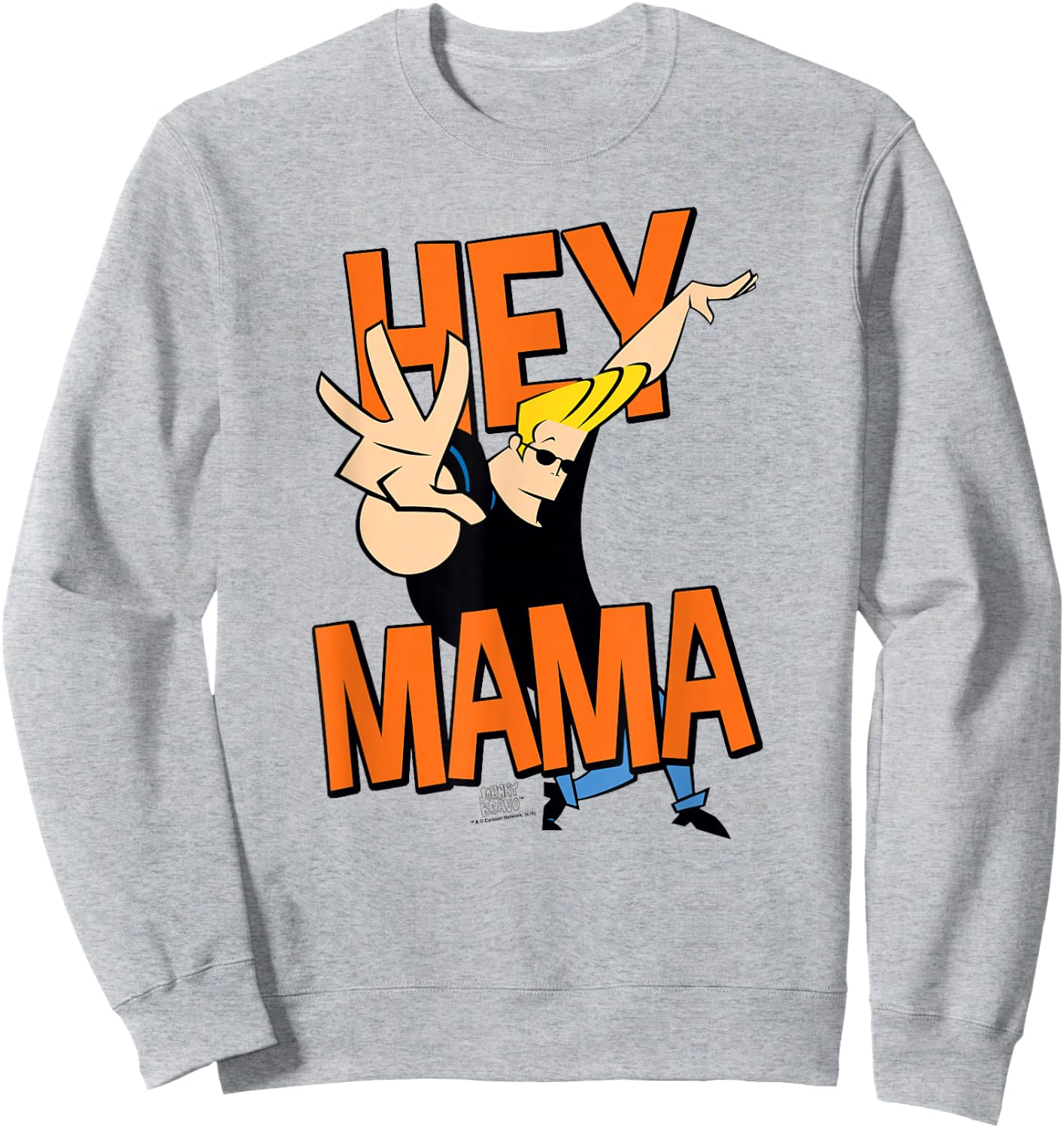 Johnny Bravo Hey Mama Sweatshirt - Sweatshirt | Ash