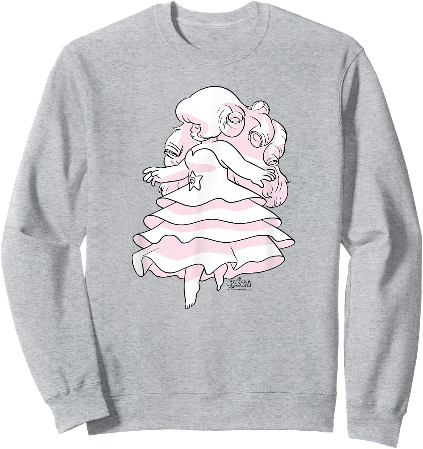 Steven Universe Rose Sketch Sweatshirt - Sweatshirt | Ash