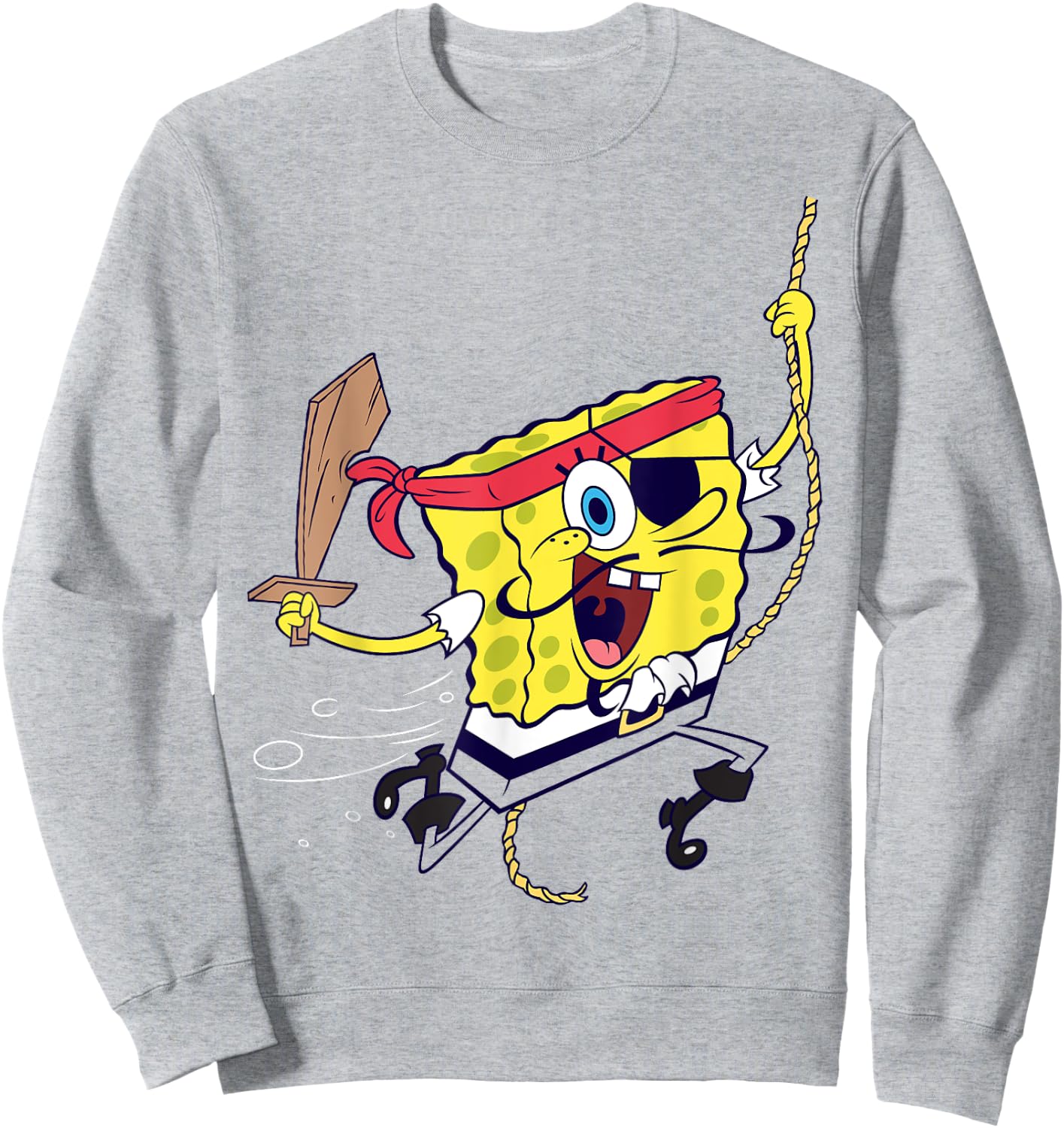 Spongebob SquarePants Pirate Sweatshirt - Sweatshirt | Ash